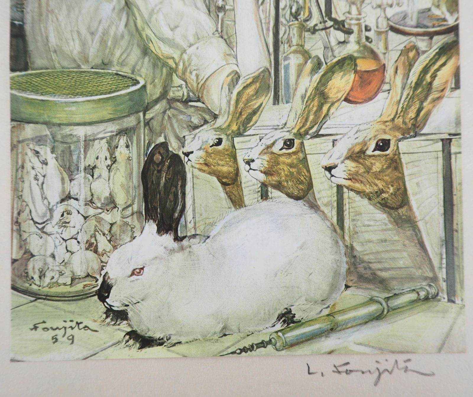 Leonard Tsuguharu Foujitayoung Veterinarian   Handsigned Heliogravure, 19591959 photo vinterior