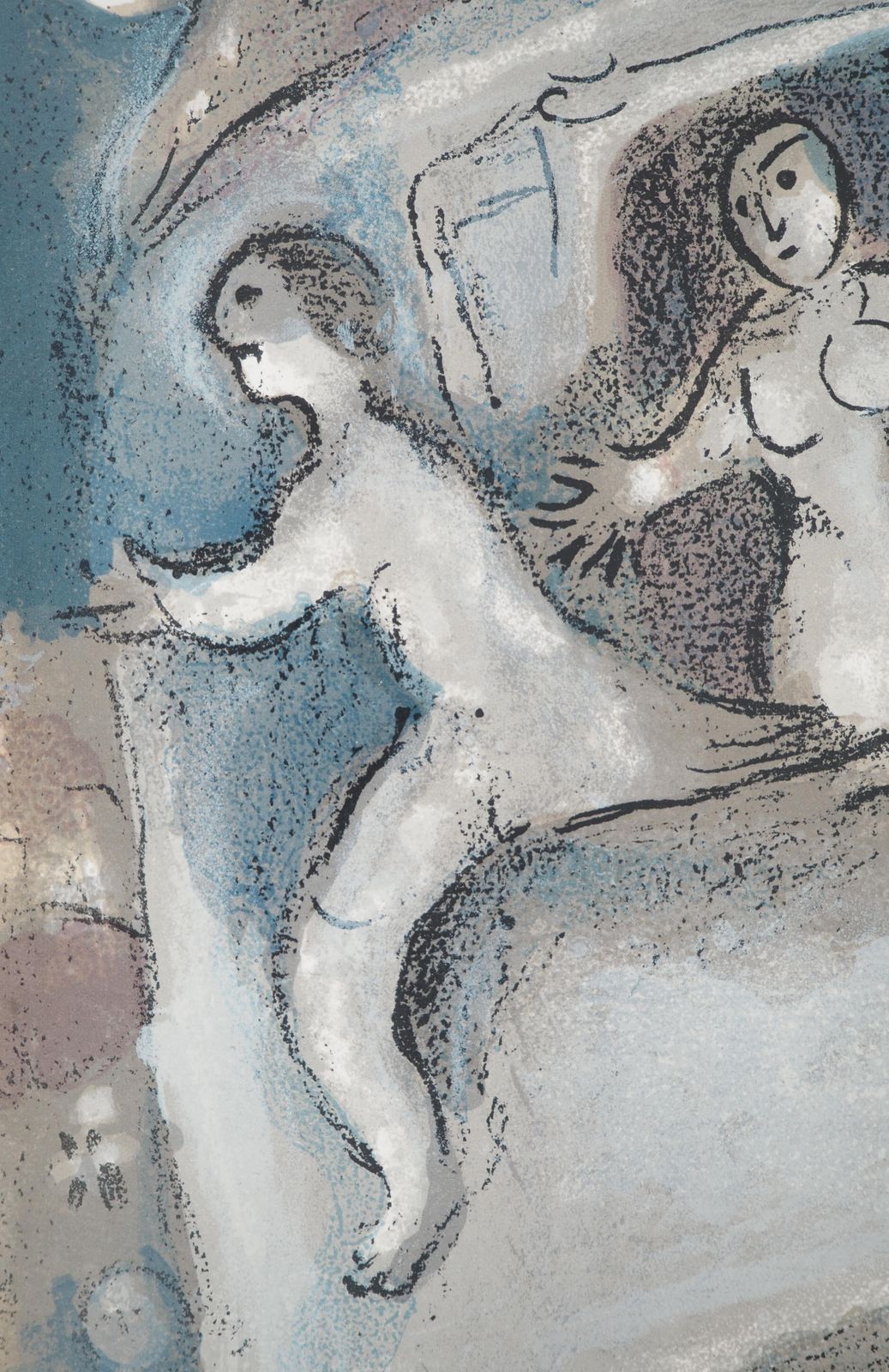 Marc Chagallthe Bible : The Escape Of David   Original Lithograph (Mourlot #250)1960 photo 425.0
