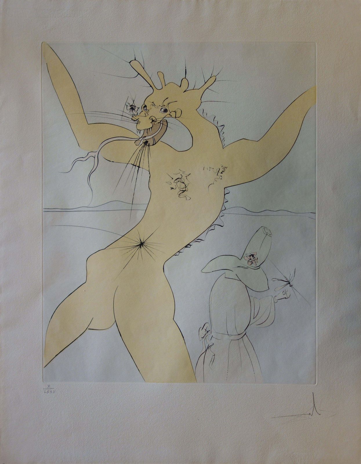 Salvador Dalí­Shunboshi : Little One Inch   Original Handsigned Etching / 75ex1976 photo for sale