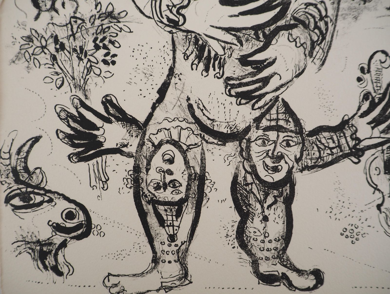 Marc Chagallthe Circus : The Spirit Of The Circus   Original Lithograph (Mourlot #509)1967 photo 850.0