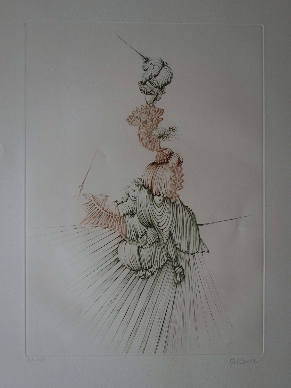 Hans Bellmerunicorn Woman   Original Handsigned Etching   150ex