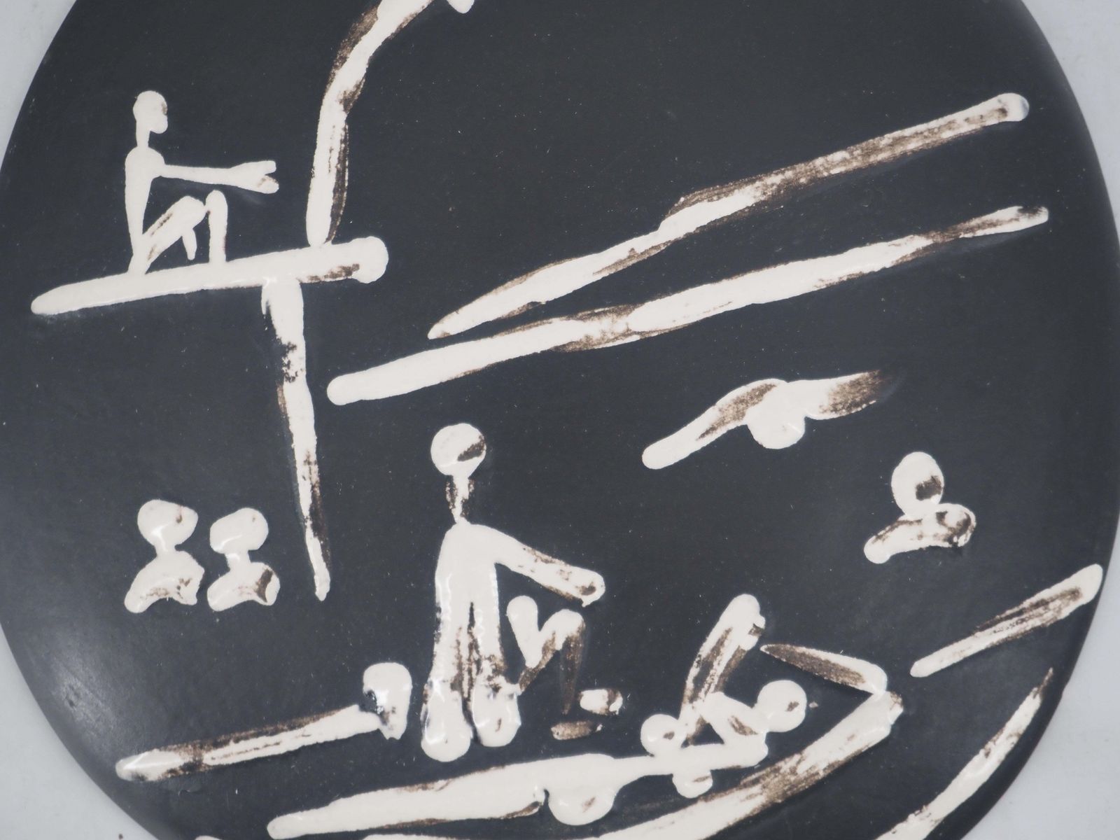 Pablo Picassoat The Sea, Beach Scene   Original Ceramic Madoura   Edition Of 450 (Ramié #391)1956 photo Art