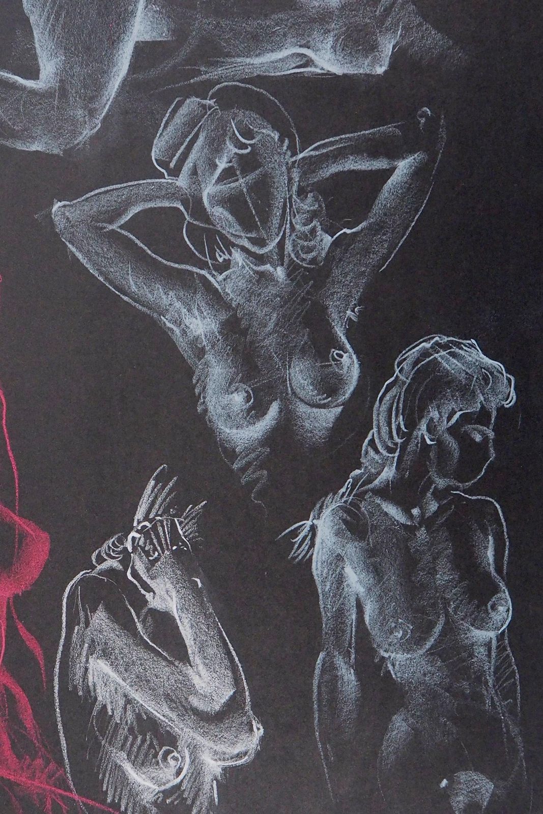 Gaston Coppensthe Awakening, Six Studies Of Nude   Original Signed Charcoals Drawing400 photo 340.0
