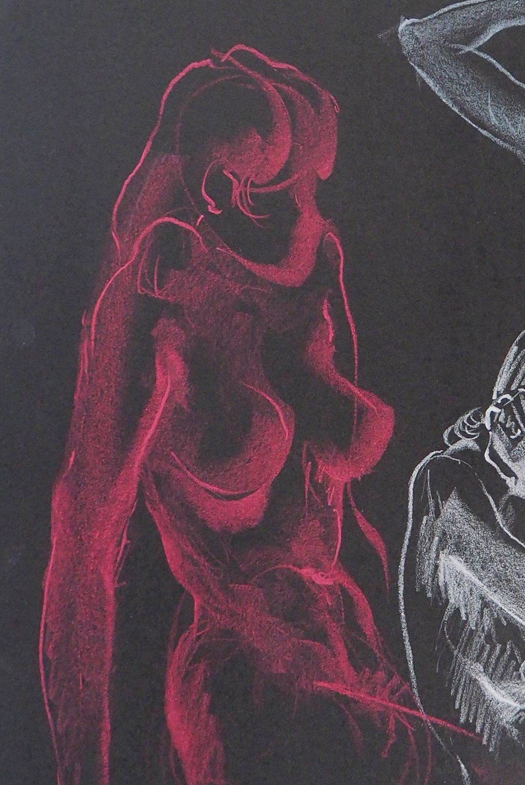 Gaston Coppensthe Awakening, Six Studies Of Nude   Original Signed Charcoals Drawing400 photo vinterior