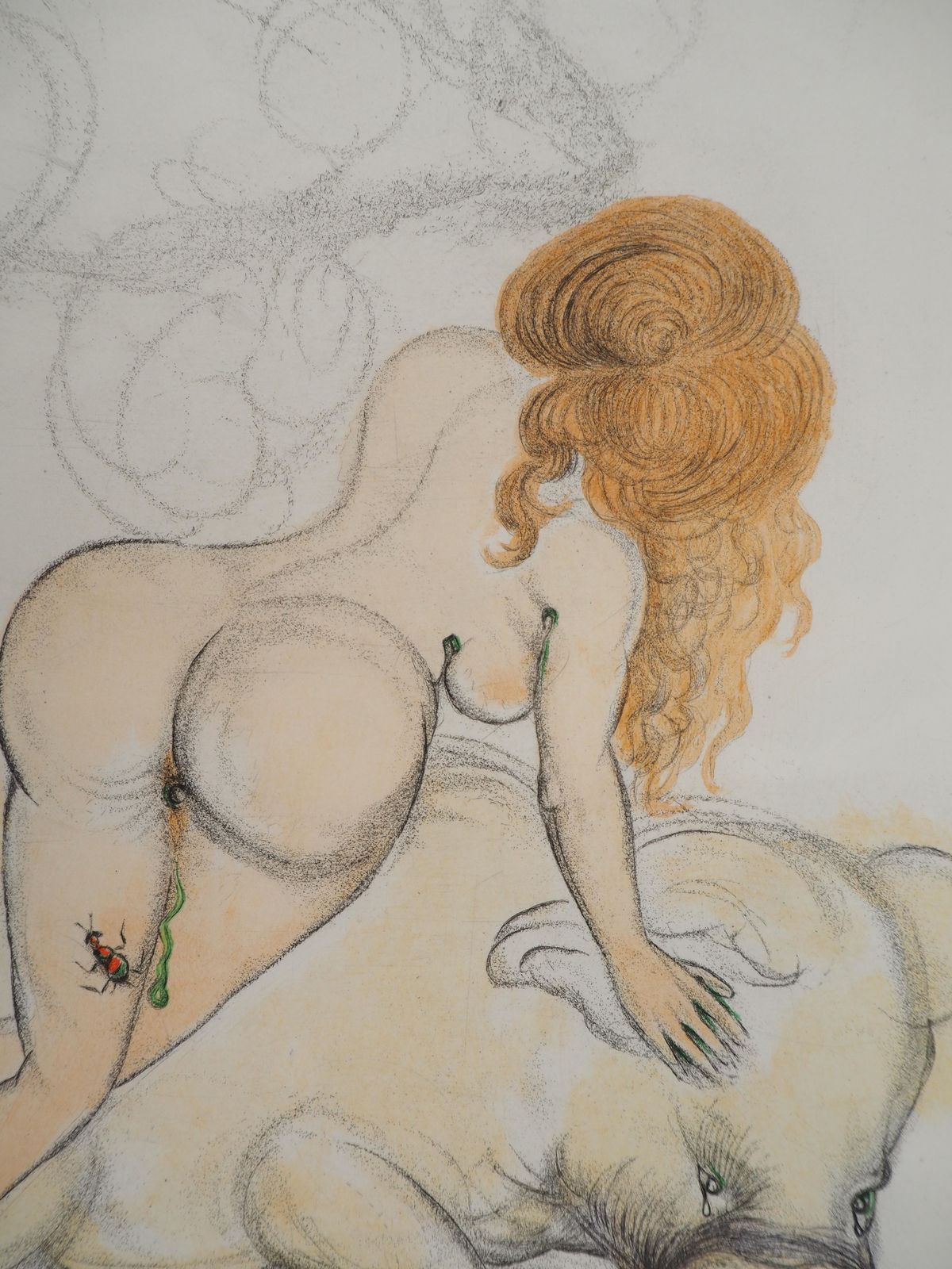 Salvador Dalí­Casanova : Woman And The Truffle Pig   Original Etching (Field #67 4 H)1967 photo Art