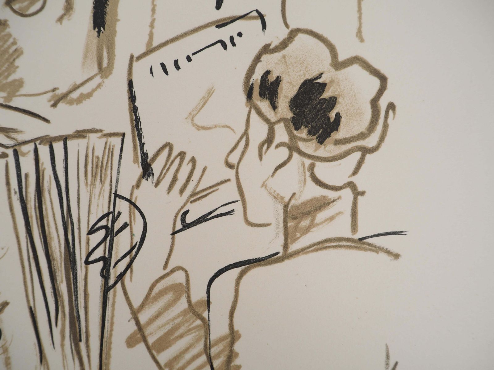 Fernand Légerthe City, The Parisian Café   Original Lithograph, Handsigned, 19591959 photo vinterior