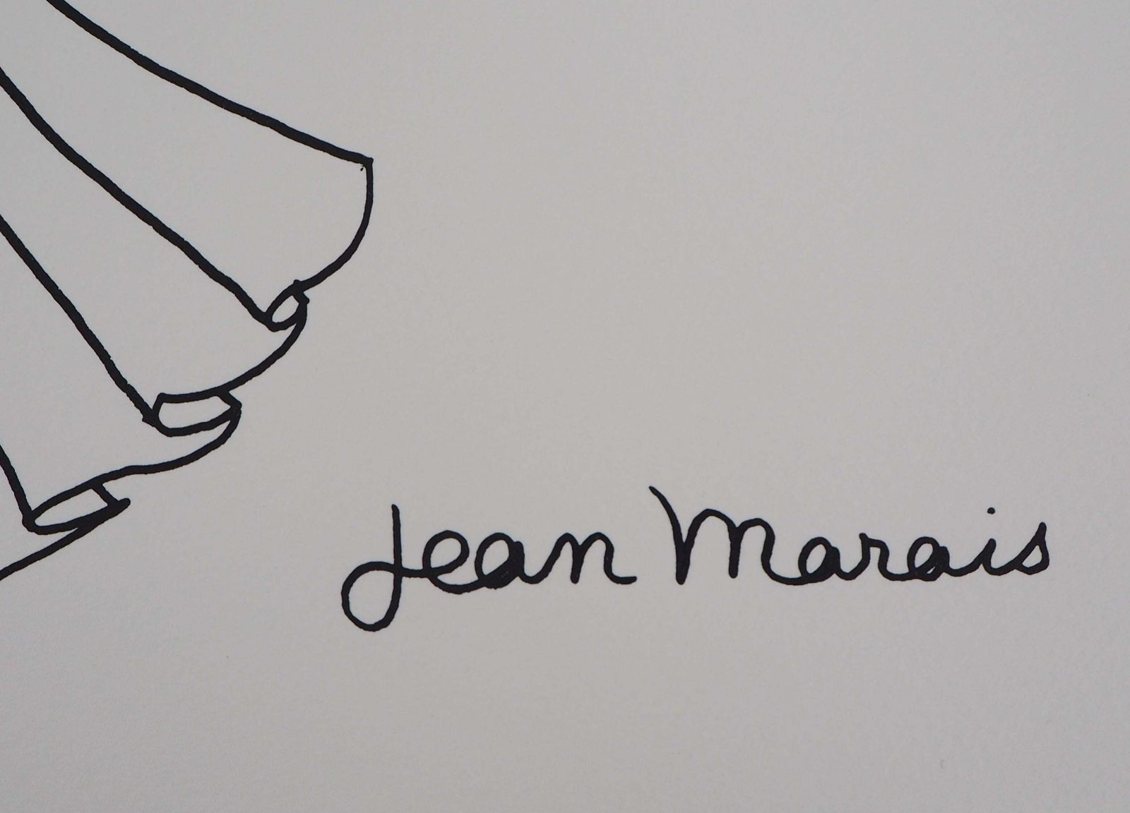Jean Maraisportrait Of My Friend Jean Cocteau   Lithograph, Numbered /100 photo Art