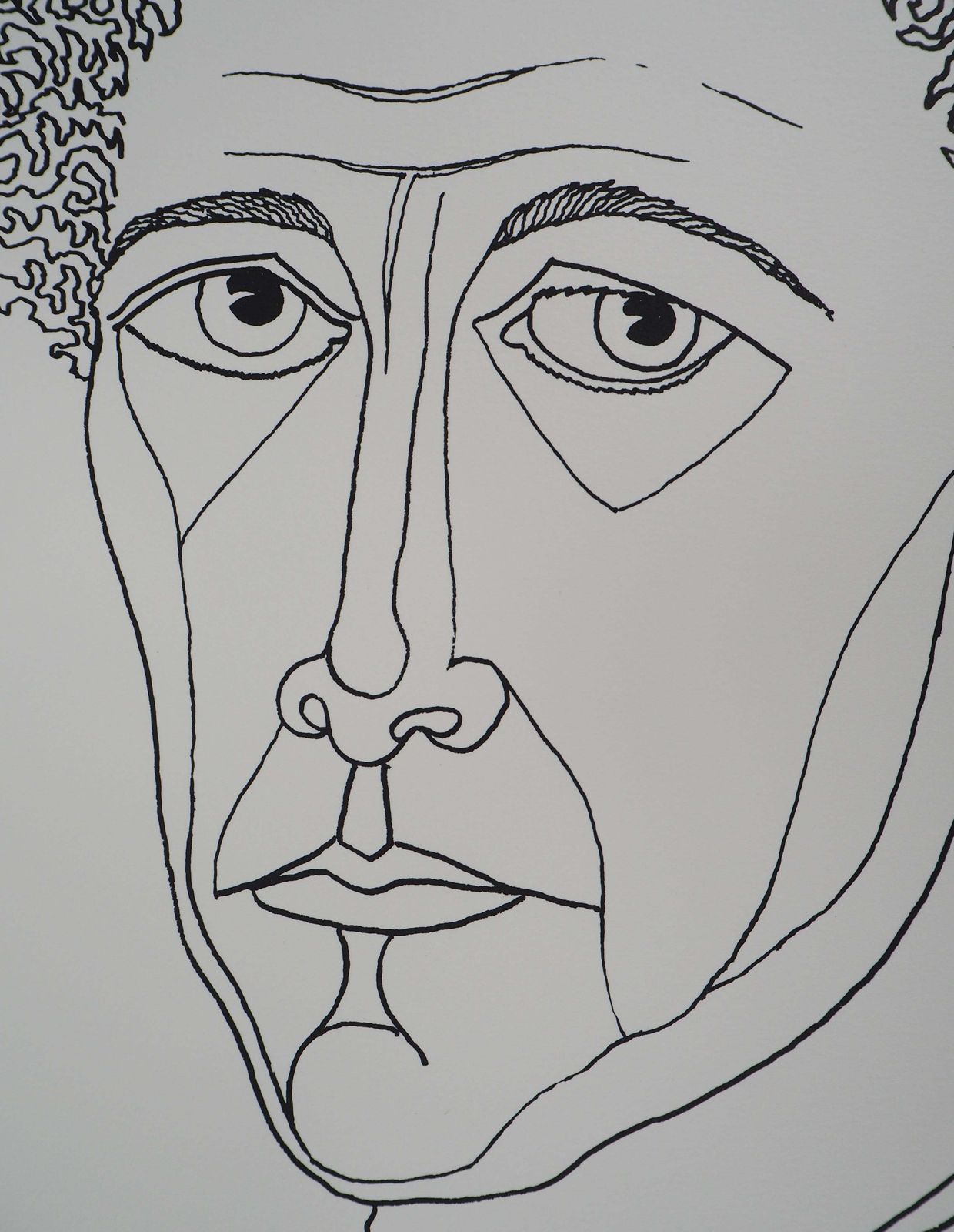 Jean Maraisportrait Of My Friend Jean Cocteau   Lithograph, Numbered /100 photo vinterior