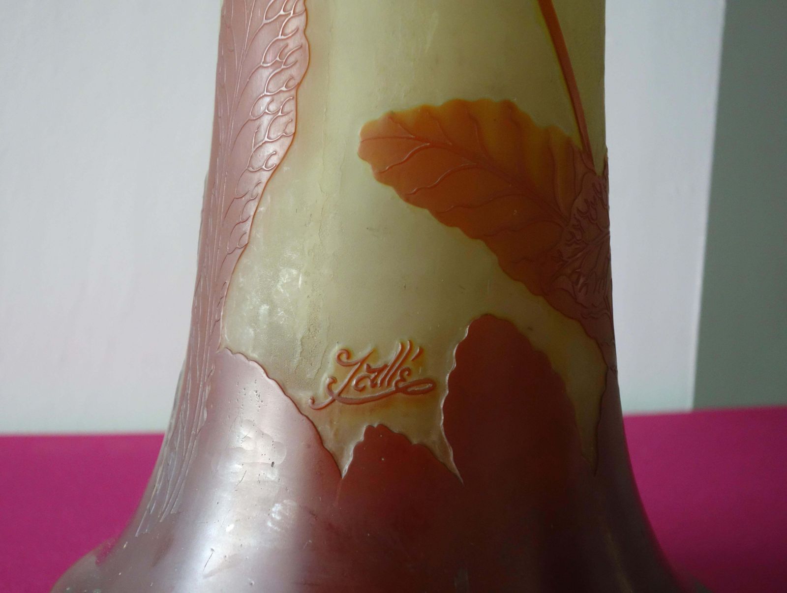émile Galléart Nouveau French Cameo Glass 'Umbels Vase' By Emile Gallé, Nancy   63cm High photo buy