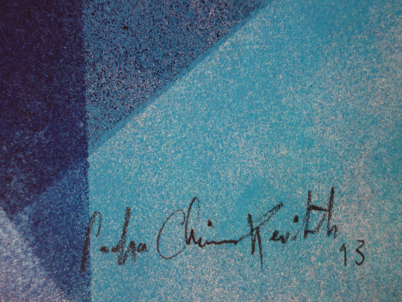 Sacha Chimkevitchlove (Woman In Blue)   Original Signed Watercolor   19931983 photo furniture