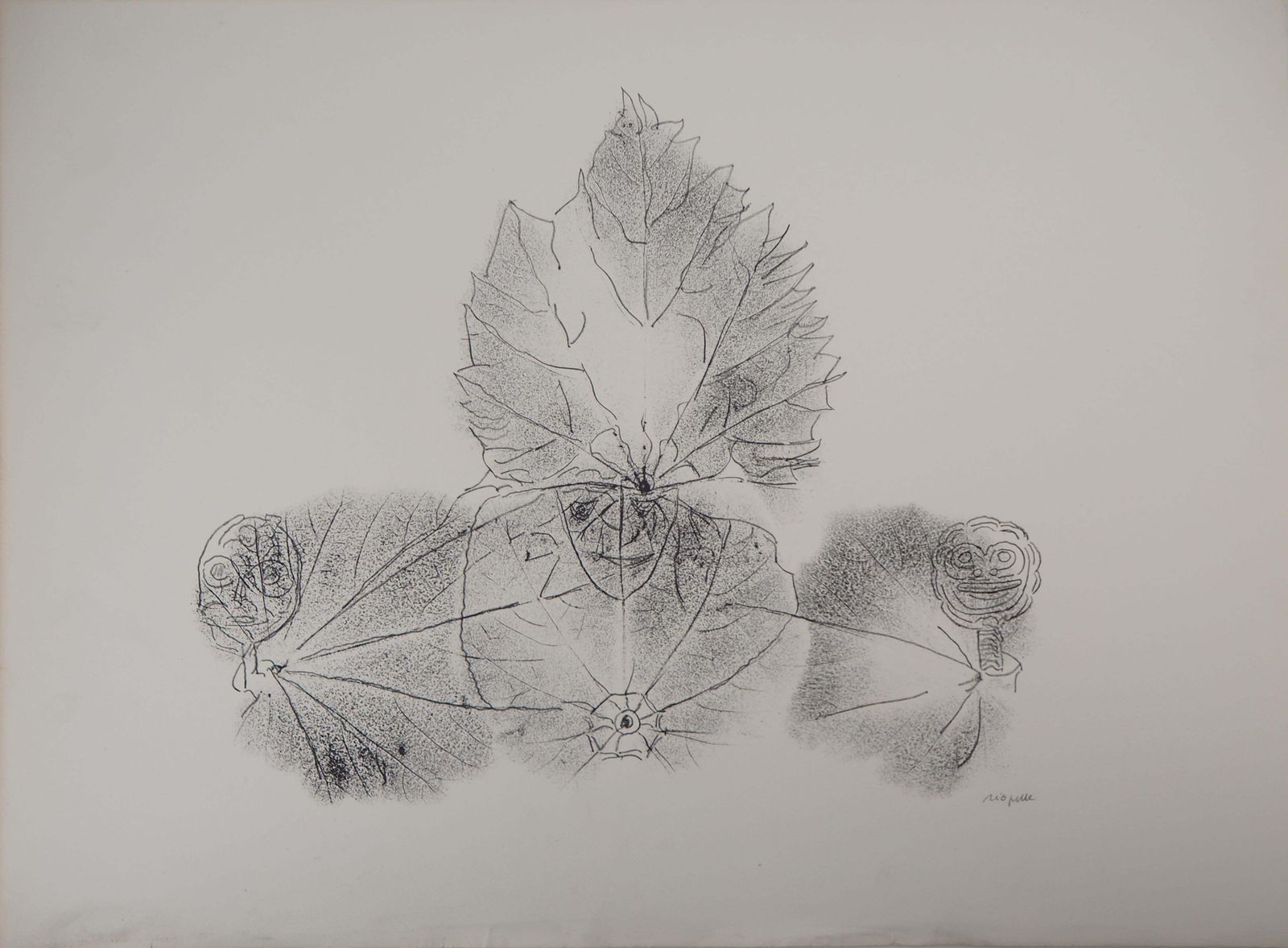 Jean Paul Riopelletribute To Nelligan : Prince Of Leafs   Original Lithograph, Handsigned1979