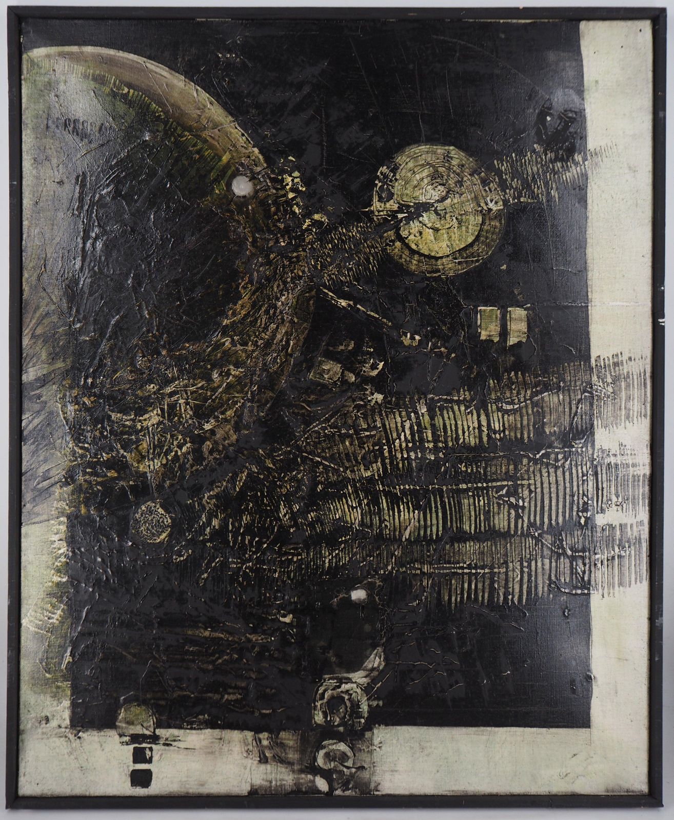 Jean Pierre Vielfaurethe Secret Nothingness   Original Oil On Canvas, Handsigned1962