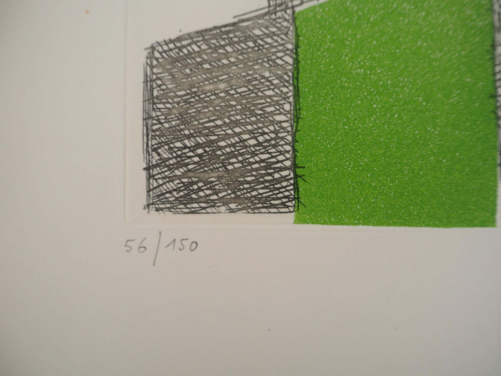 Sonia Delaunaycomposition 1970   Original Etching   Signed In Pencil & Numbered / 1501970 photo vintage