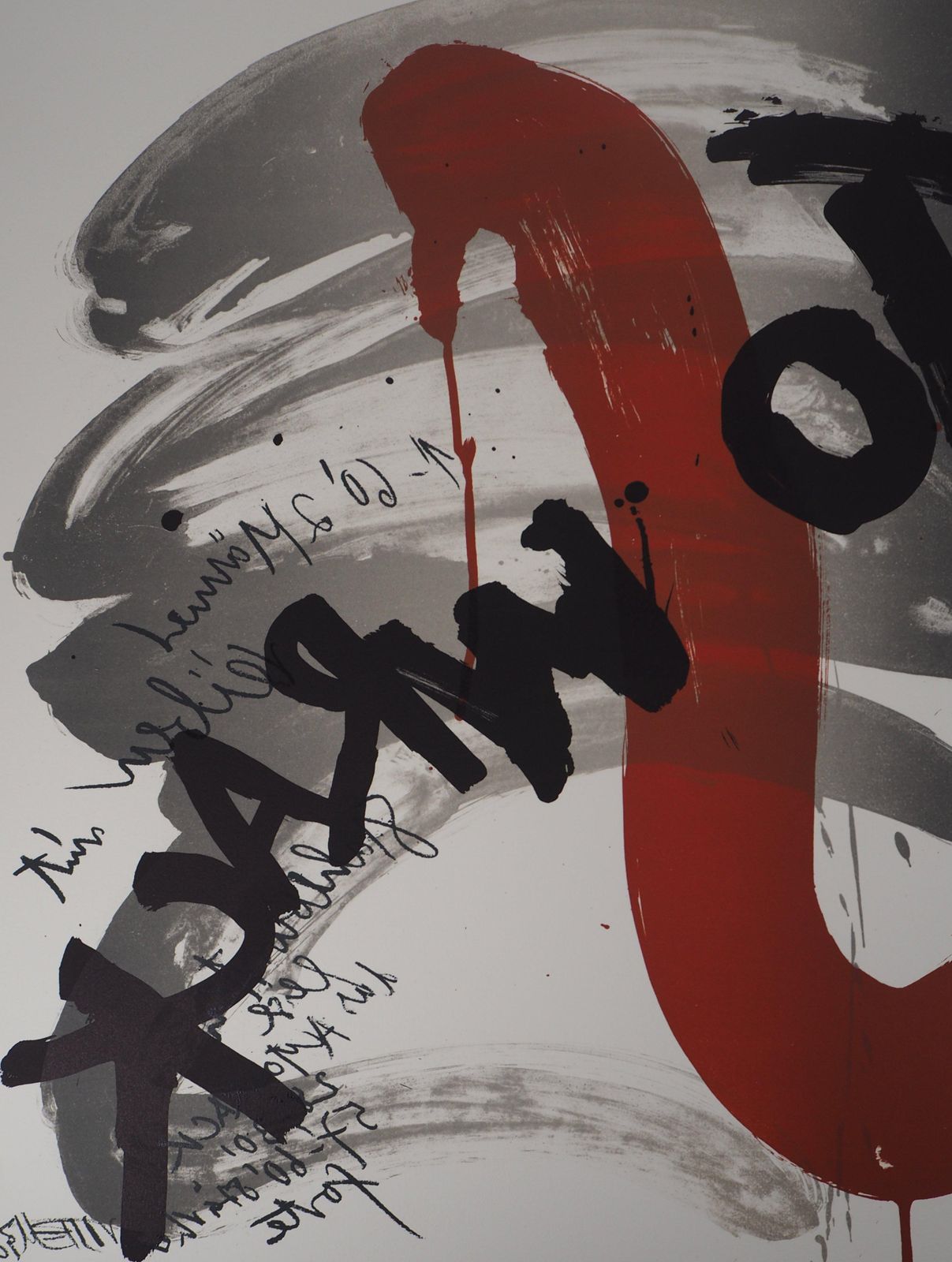 Wolf Vostellthe Scream   Original Handsigned Lithograph   85 Ex (Fluxus)1990 photo 425.0