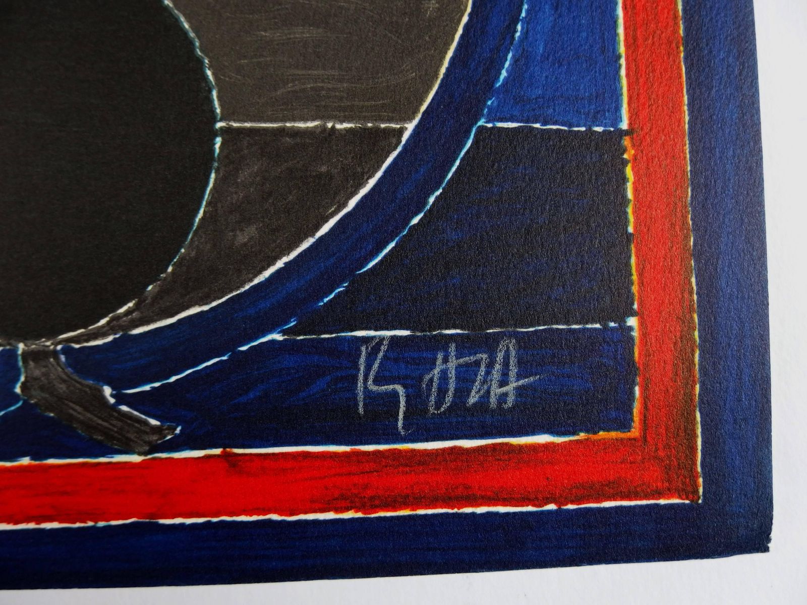Sayed Haider Razatree, Bindu & Five Elements   Original Handsigned Lithograph /150 Copies #India photo furniture