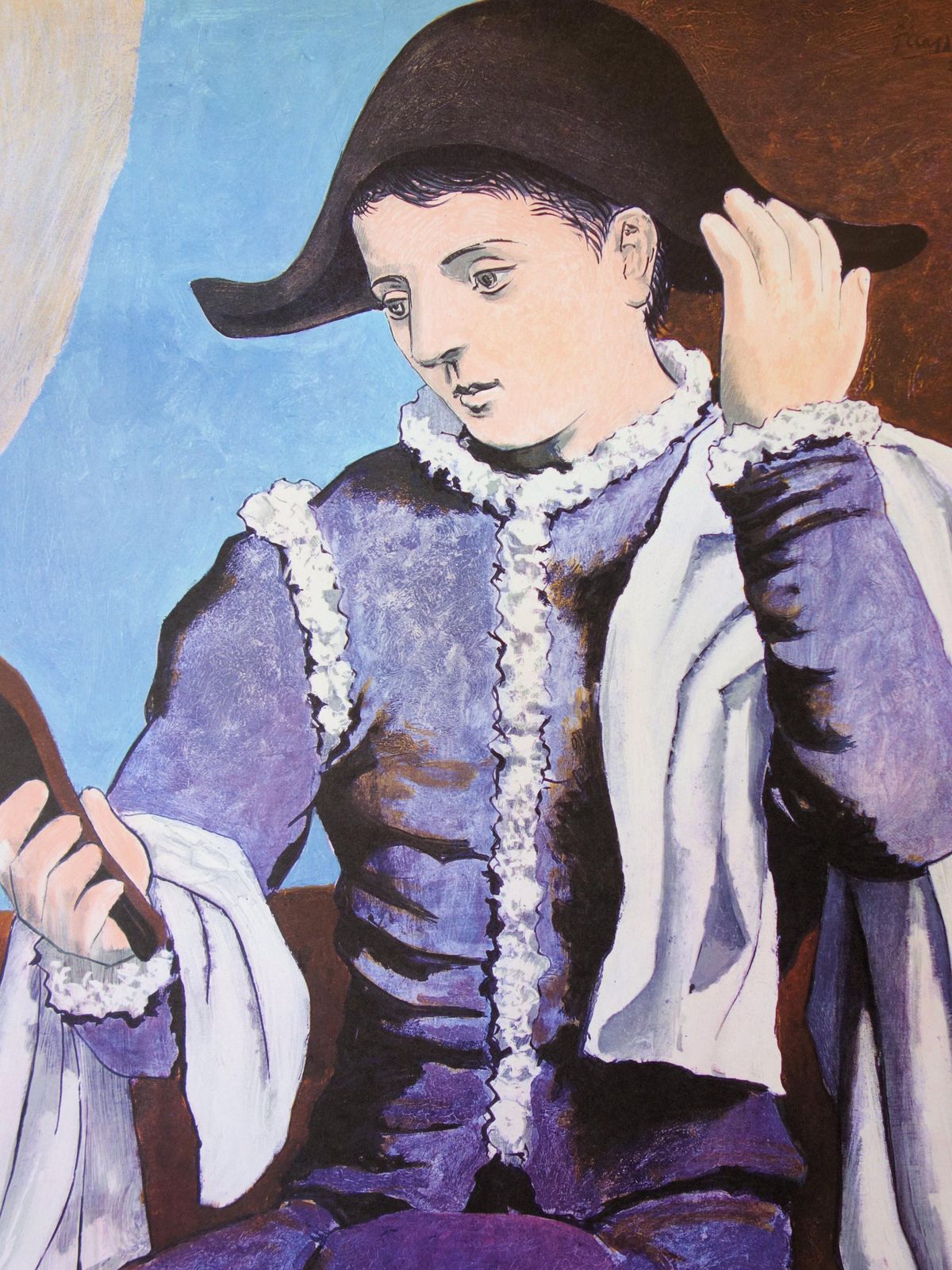 Harlequin With A Mirror   Vintage Lithograph Poster (Mourlot)   Czwiklitzer #4241971 photo for sale