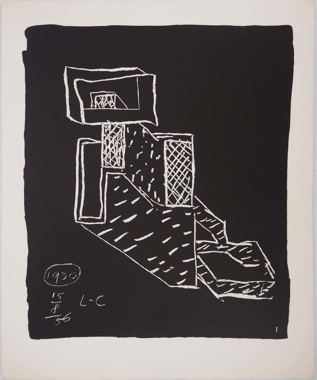 Le Corbusiertribute To Design   Original Lithograph (Atelier Michel Cassé), 19641964