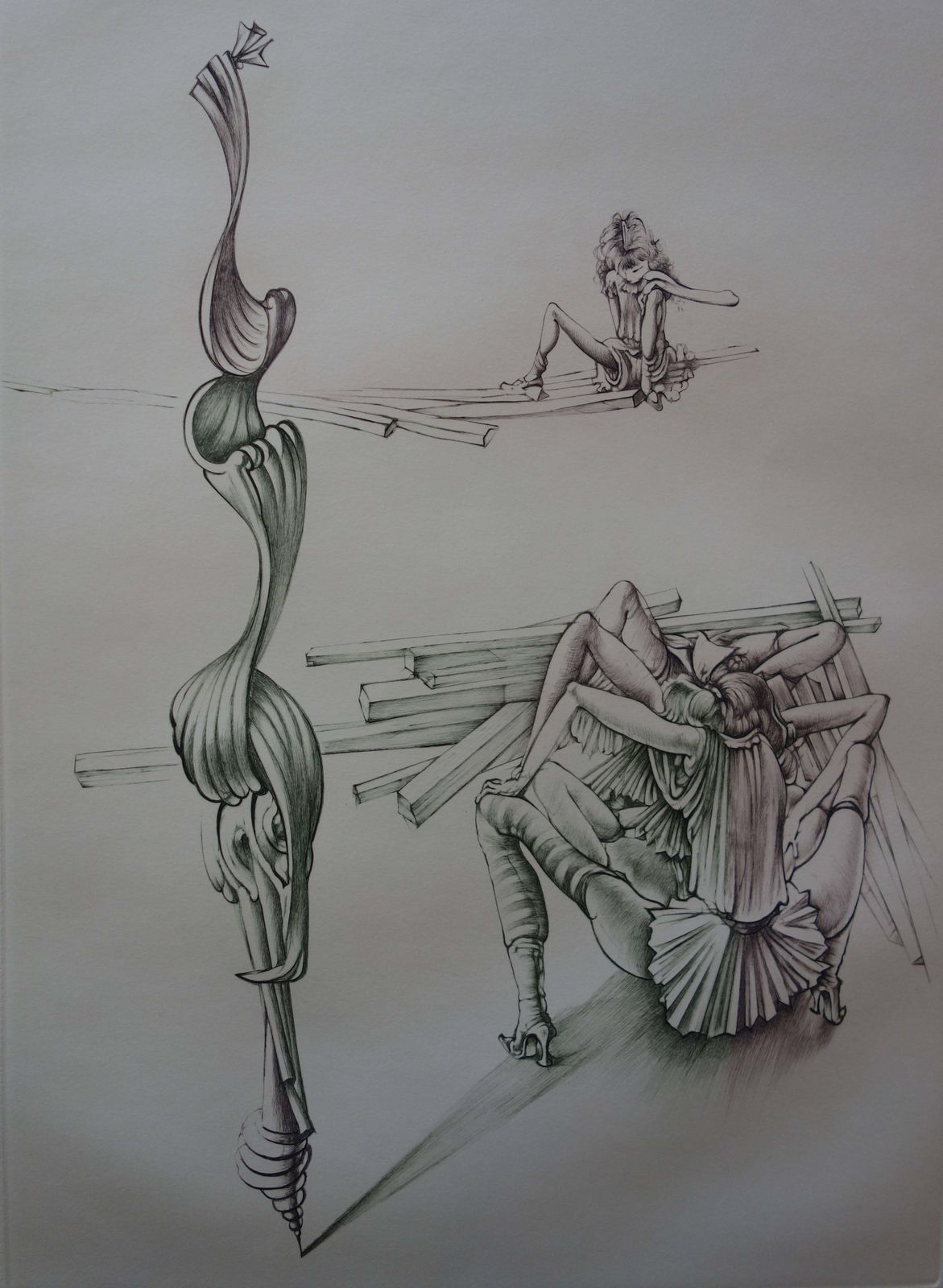 Hans Bellmerwoman On Stage   Original Handsigned Etching   150ex photo Art