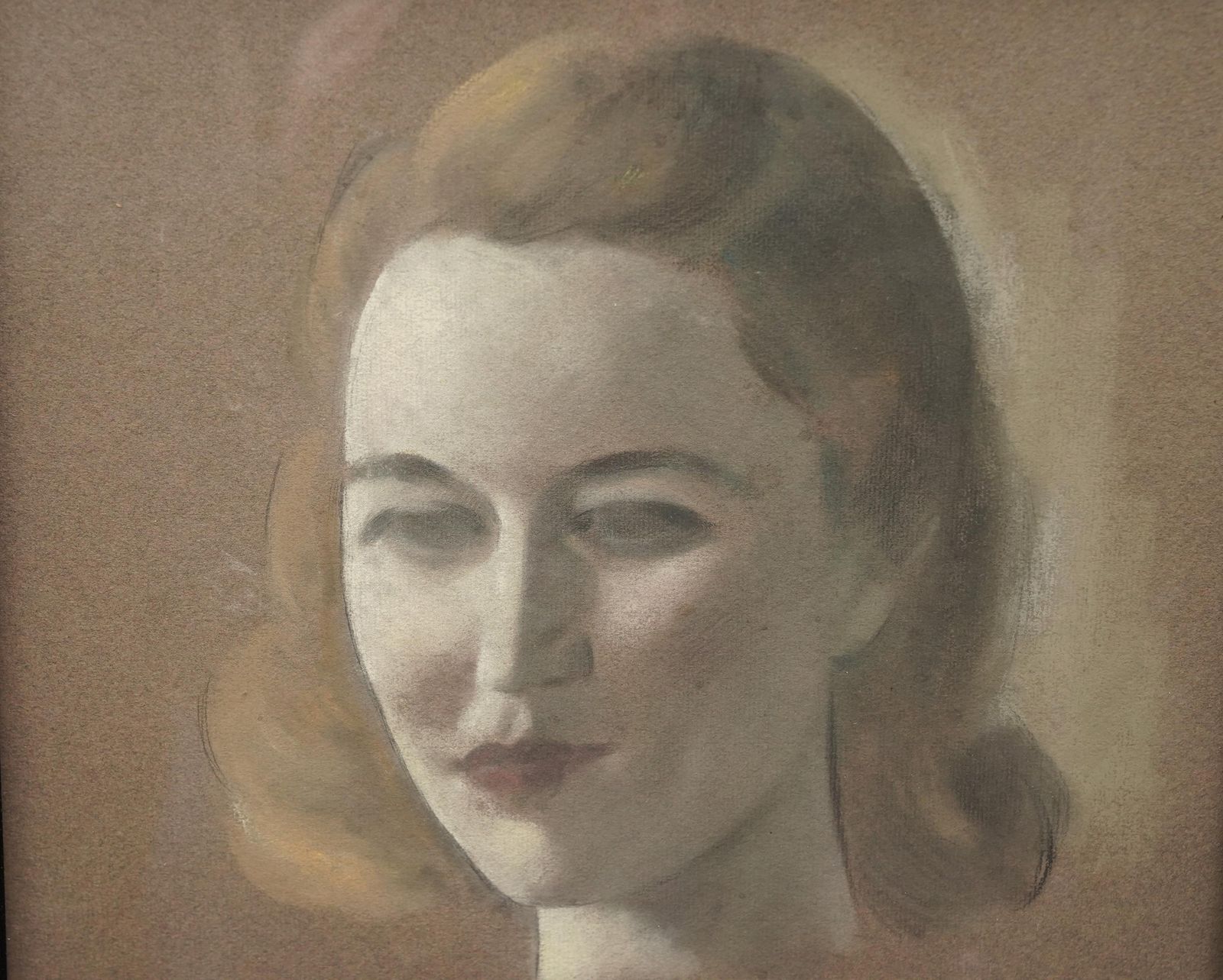 Jacob Kramerportrait Of Grace   British 1920's Art Female Chalk Portraitcirca 1920 photo Art