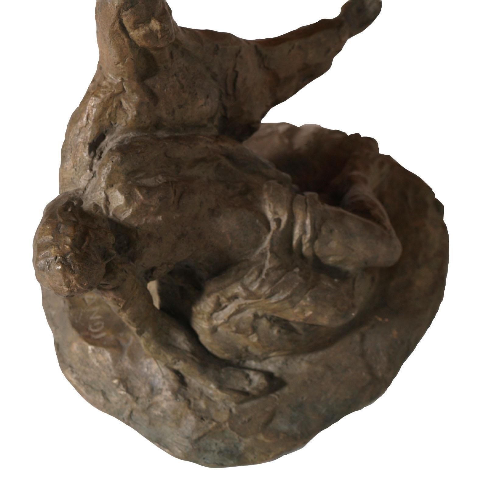 17th Century Italy Small Bronze Technique Lost Wax "La Pietà" By Stefano Landi photo furniture