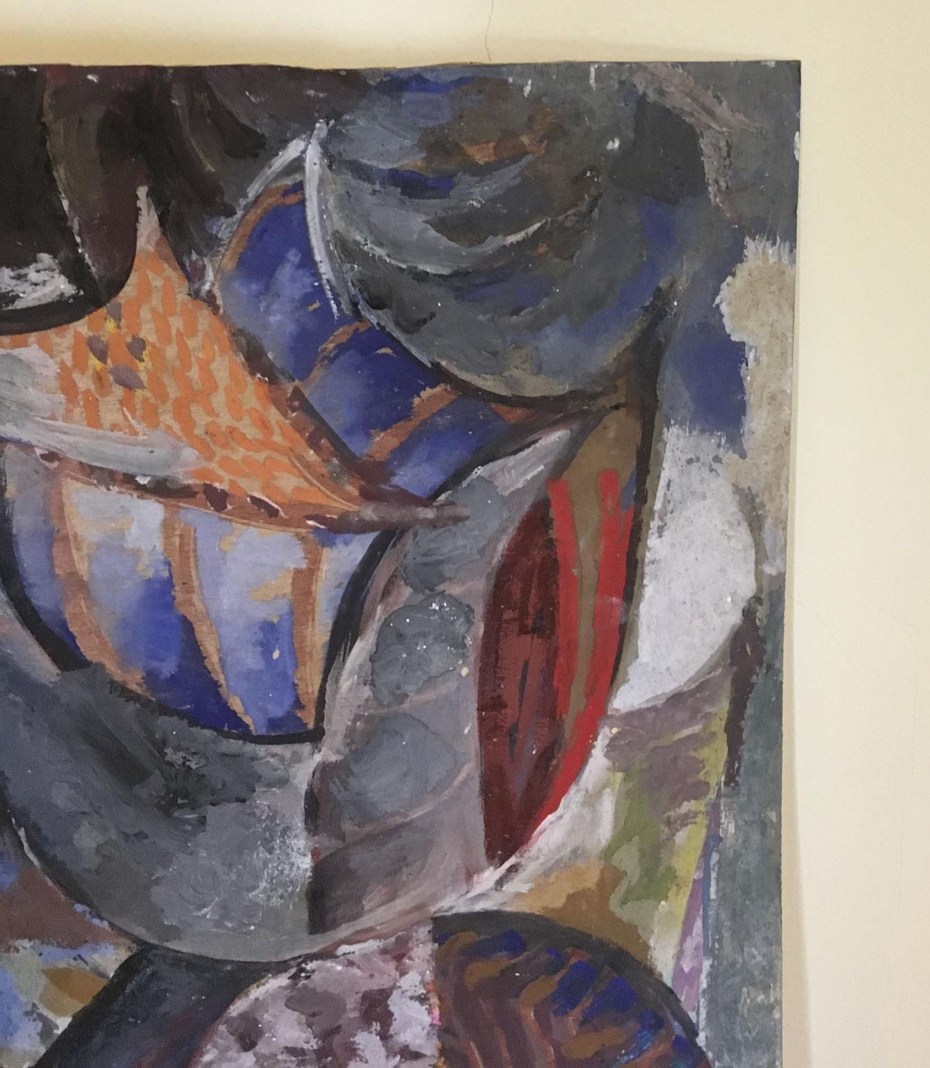 photo for sale 1954 Italy Abstract Painting Venice Biennial Special Artwork By Ermete Lancini