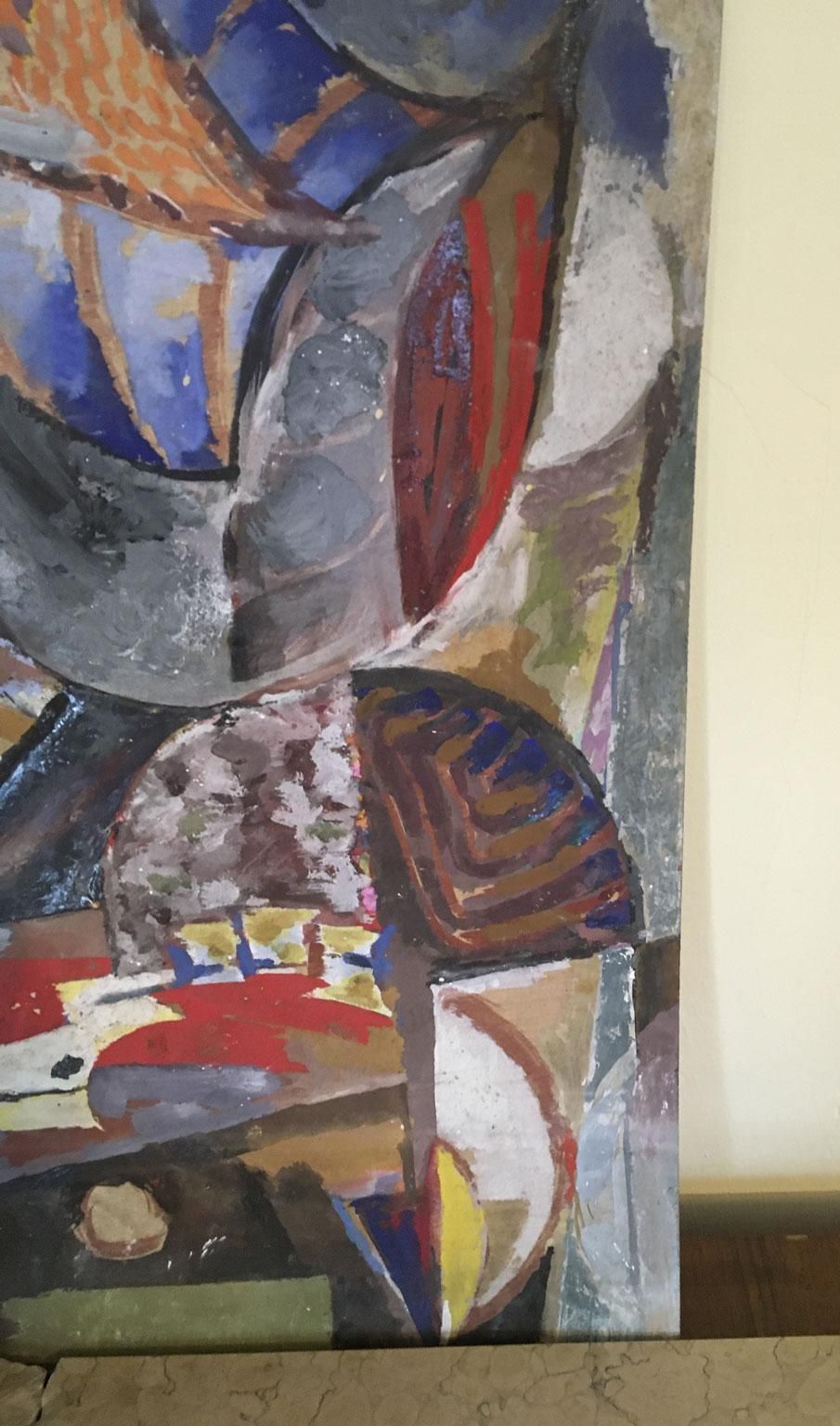 Art 1954 Italy Abstract Painting Venice Biennial Special Artwork By Ermete Lancini photo