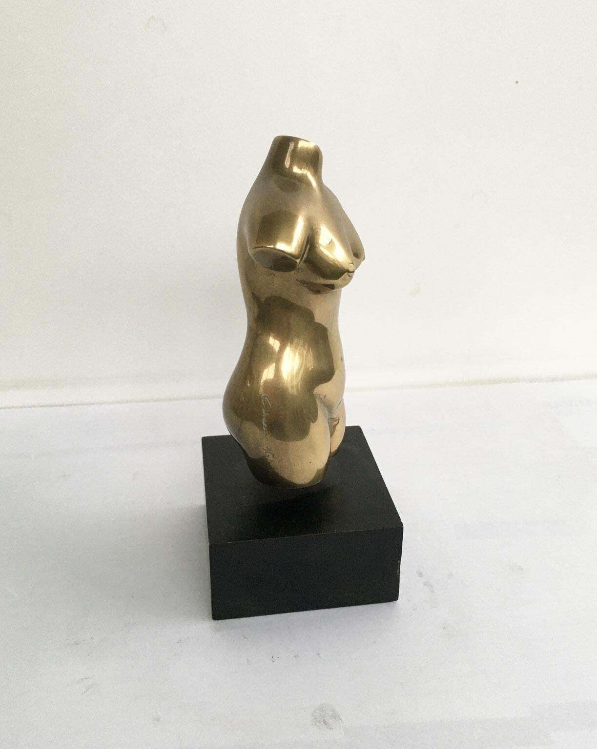 1970 Italy Bronze Abstract Sculpture By Cristiana Isoleri Reperto Fragment photo 688.0