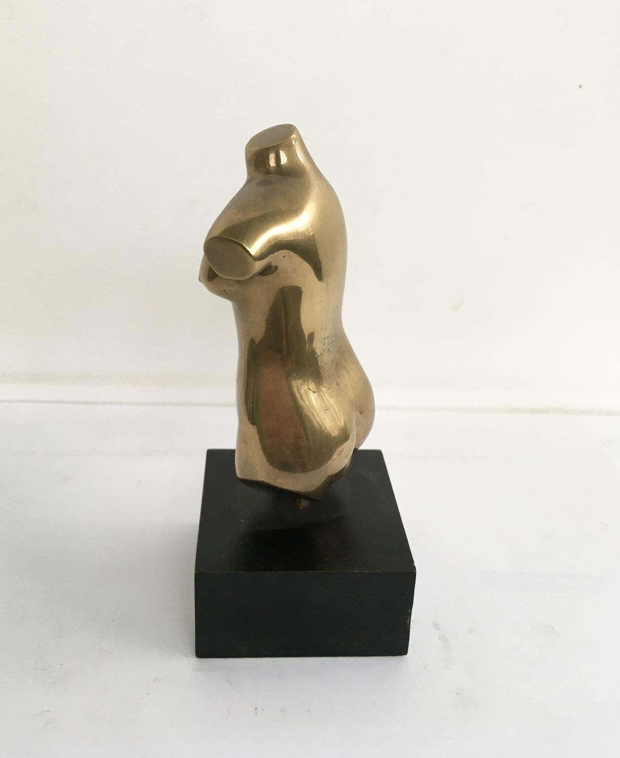 photo furniture 1970 Italy Bronze Abstract Sculpture By Cristiana Isoleri Reperto Fragment