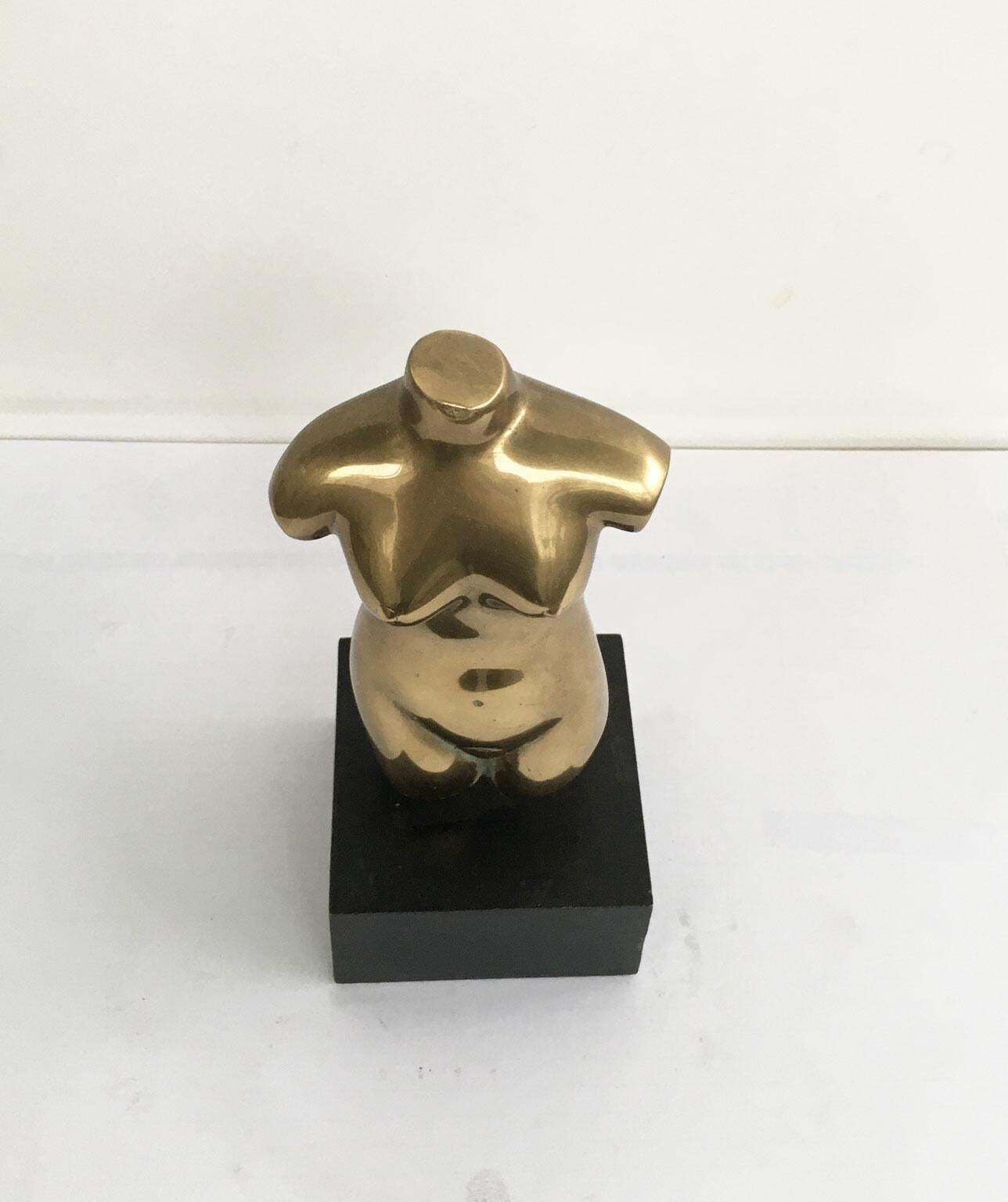 688.0 1970 Italy Bronze Abstract Sculpture By Cristiana Isoleri Reperto Fragment photo