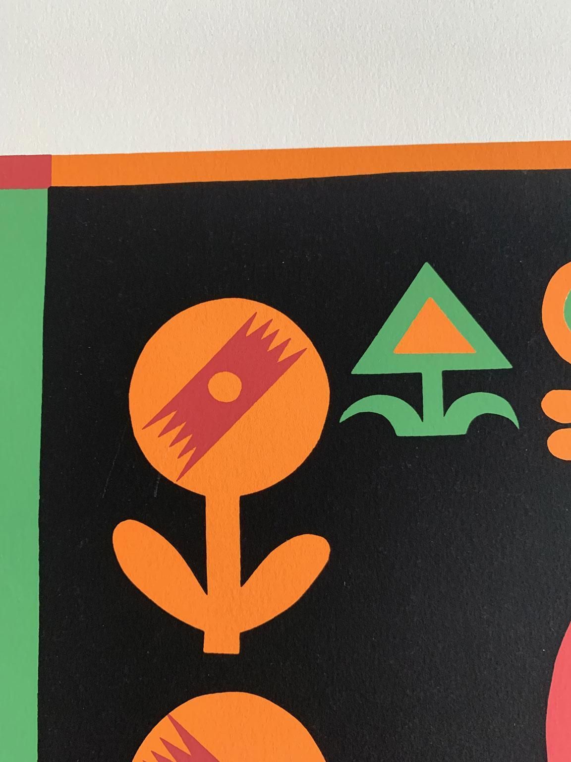 Italy 1974 Post Modern Depero Multi Color Print On Paper Numbered Edition photo 2380.0