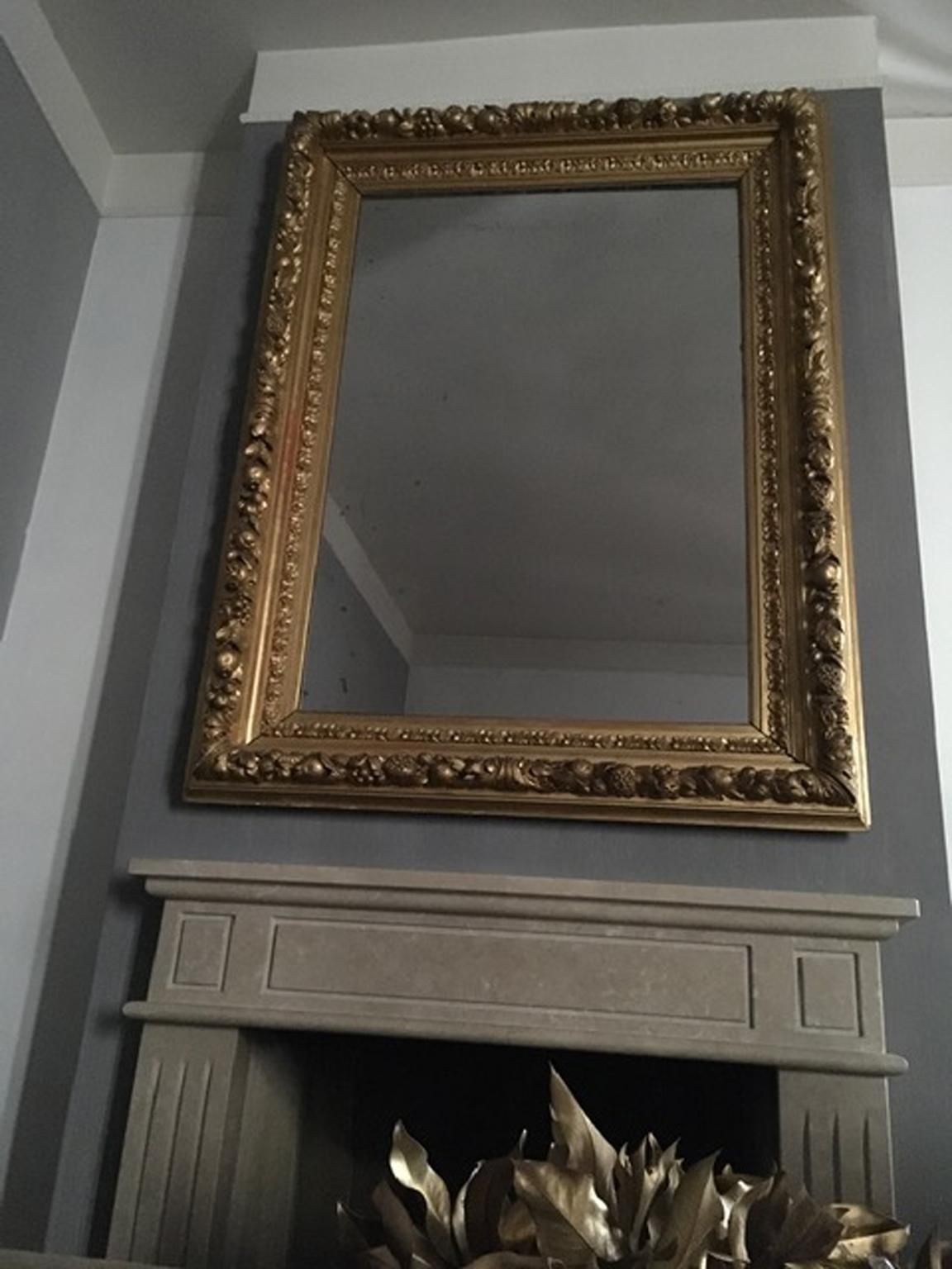 Italy Mid 18th Century Baroque Mirror With Carved Giltwood Frame photo Home Decor