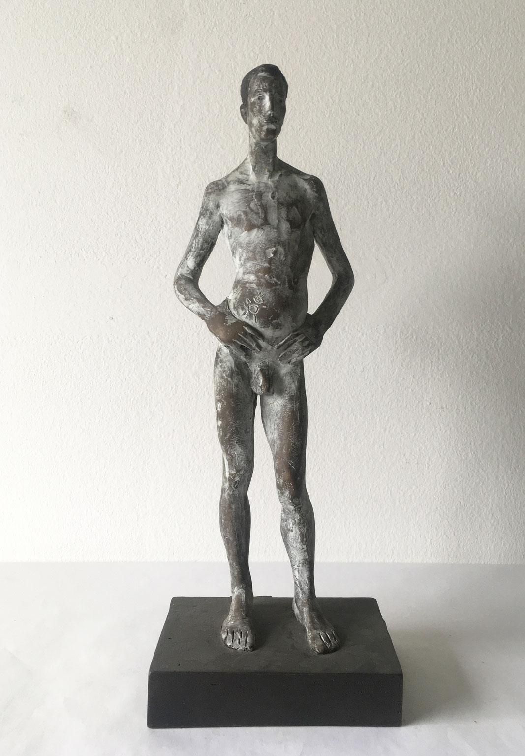 Italy Cast Bronze Figurine Man Sculpture By Aron Demetz Title Ricordo photo furniture