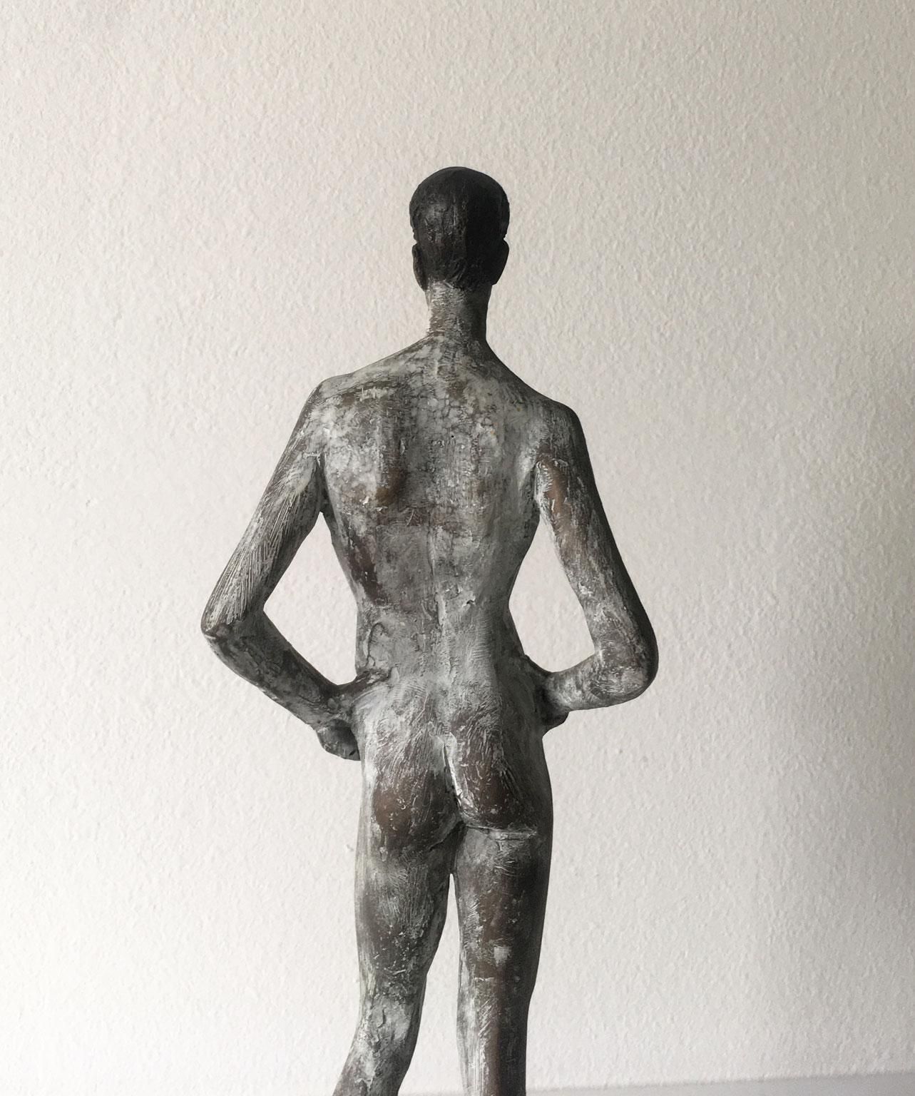 5949.0 Italy Cast Bronze Figurine Man Sculpture By Aron Demetz Title Ricordo photo