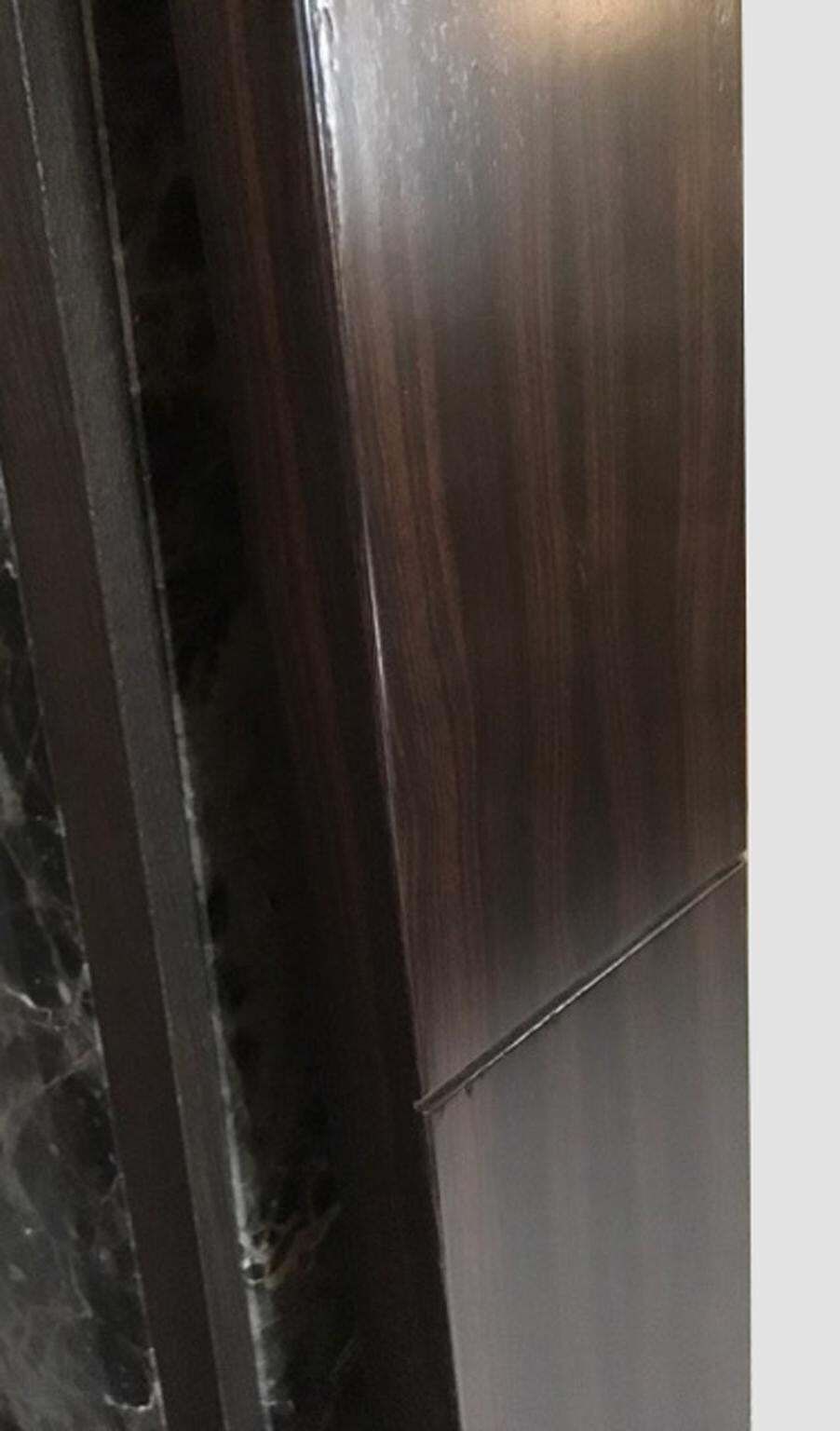 Italy Minimalist Design  Pair Of  Wooden Floor Wall Mirrors photo for sale