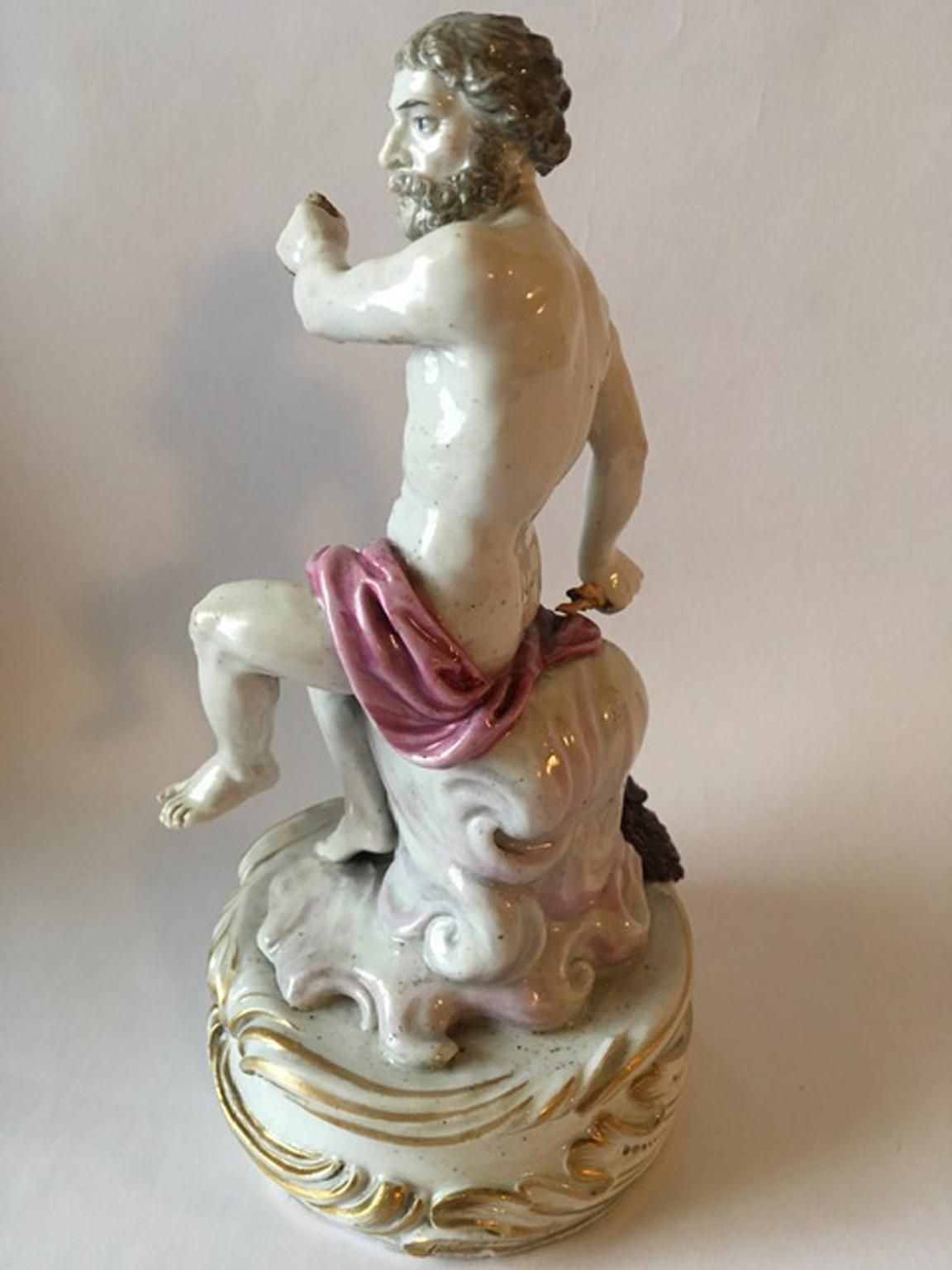 Europe 18th Century Attribuited To Meissen Porcelain Giove Figurine photo Home Decor