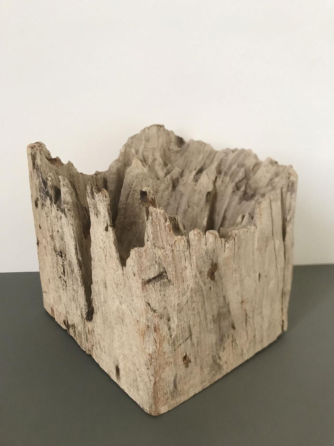 Art Organic Modern Natural Wooden Hand Carved Abstract Sculpture Or Paperweights photo