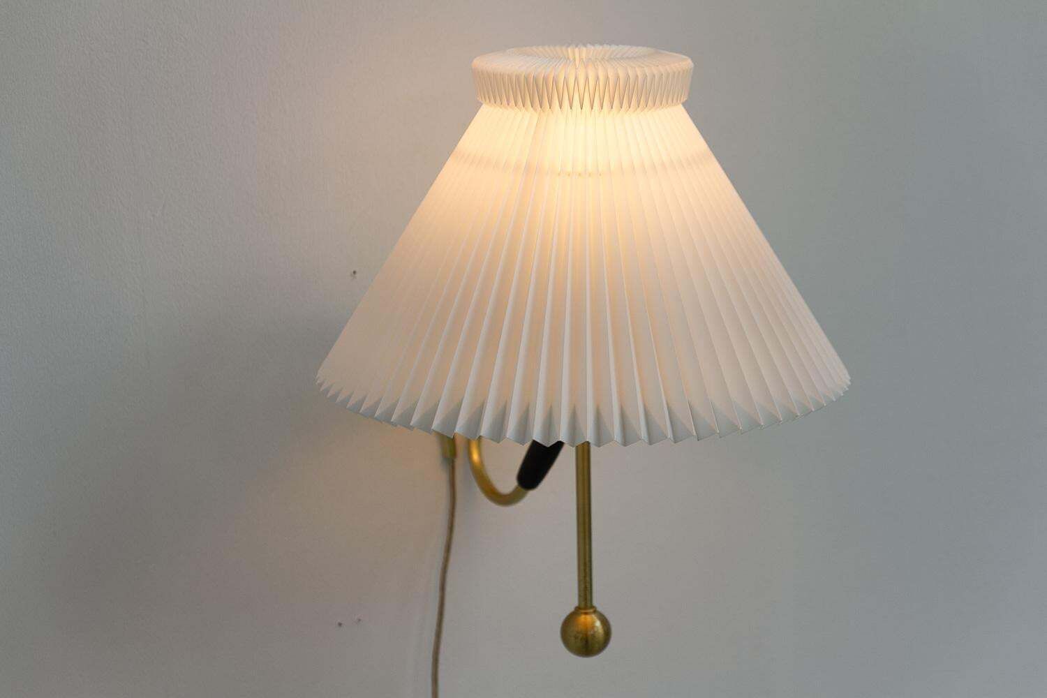 Vintage Danish Table Or Wall Lamp Model 306 By Kaare Klint For Le Klint, 1960s. photo vintage