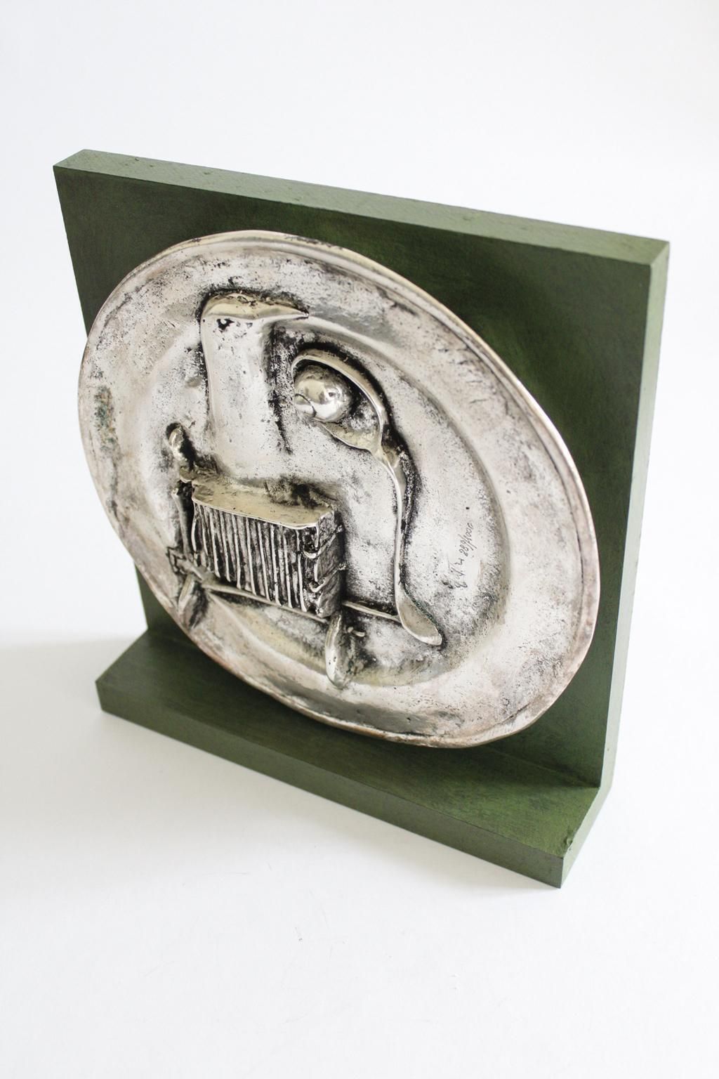 1028.0 Italy 1980 Post Modern Abstract Bronze Sculpture By Novello Finotti photo