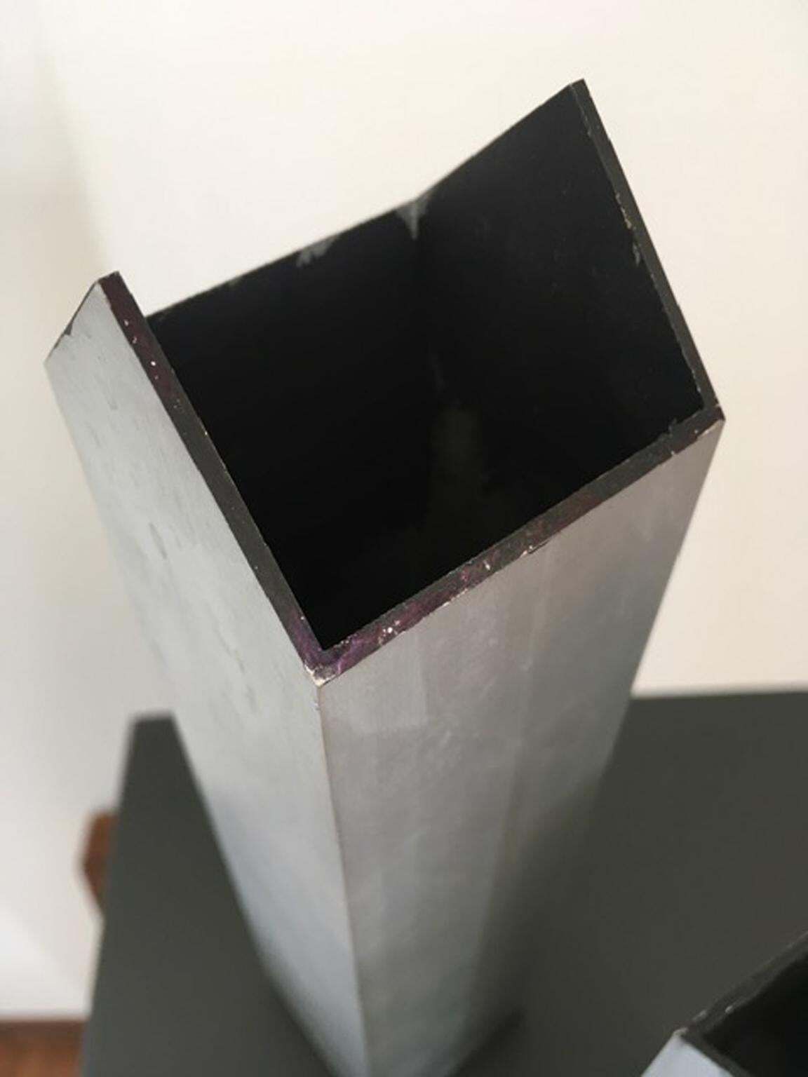 Italy 1970 Post Modern Aluminium Abstract Sculptures The Twins And Moon photo 1870.0