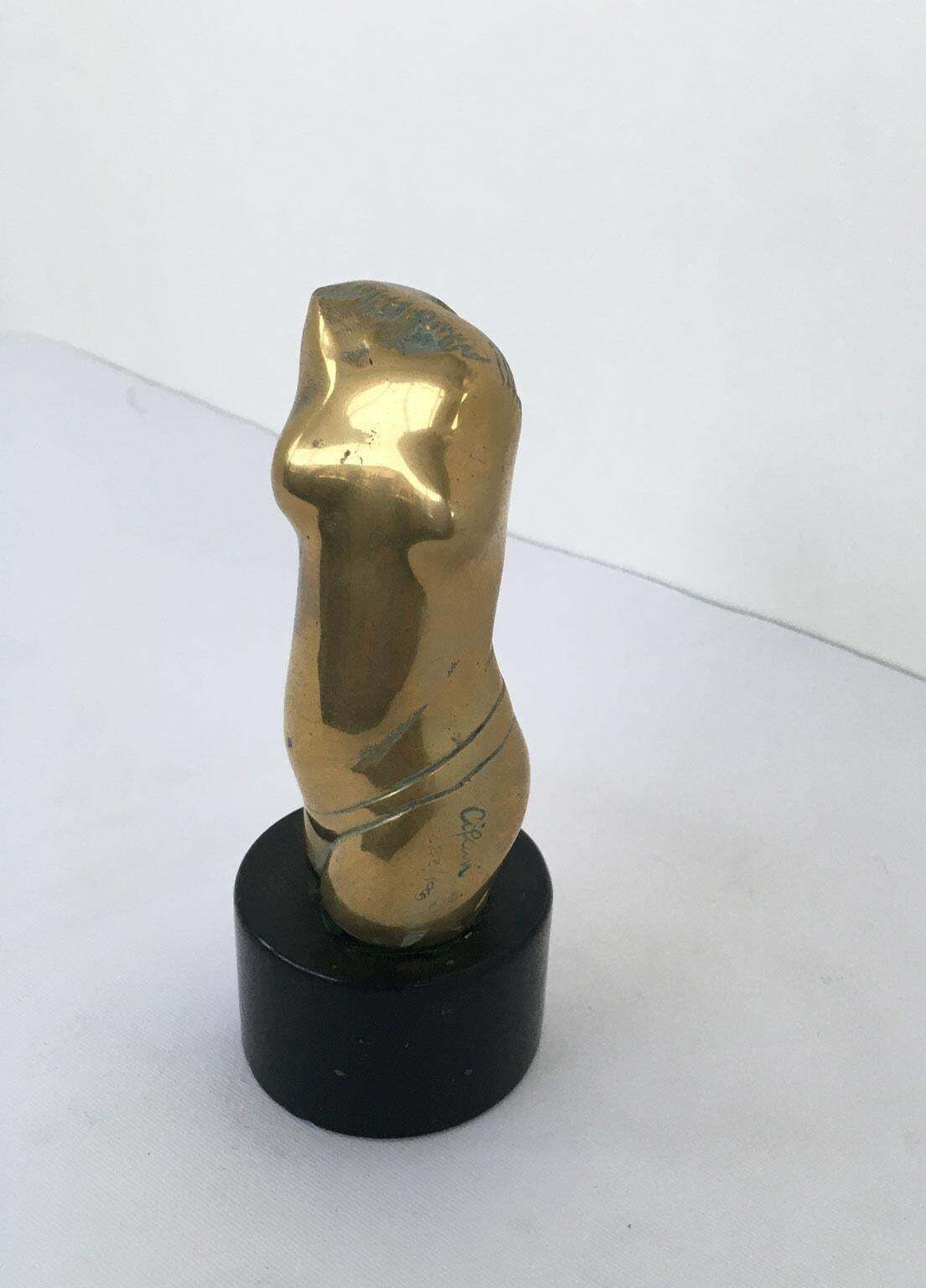 1980 Italy Post Modern Bronze Abstract Sculpture By Alfredo Cifani Title Eos photo vinterior