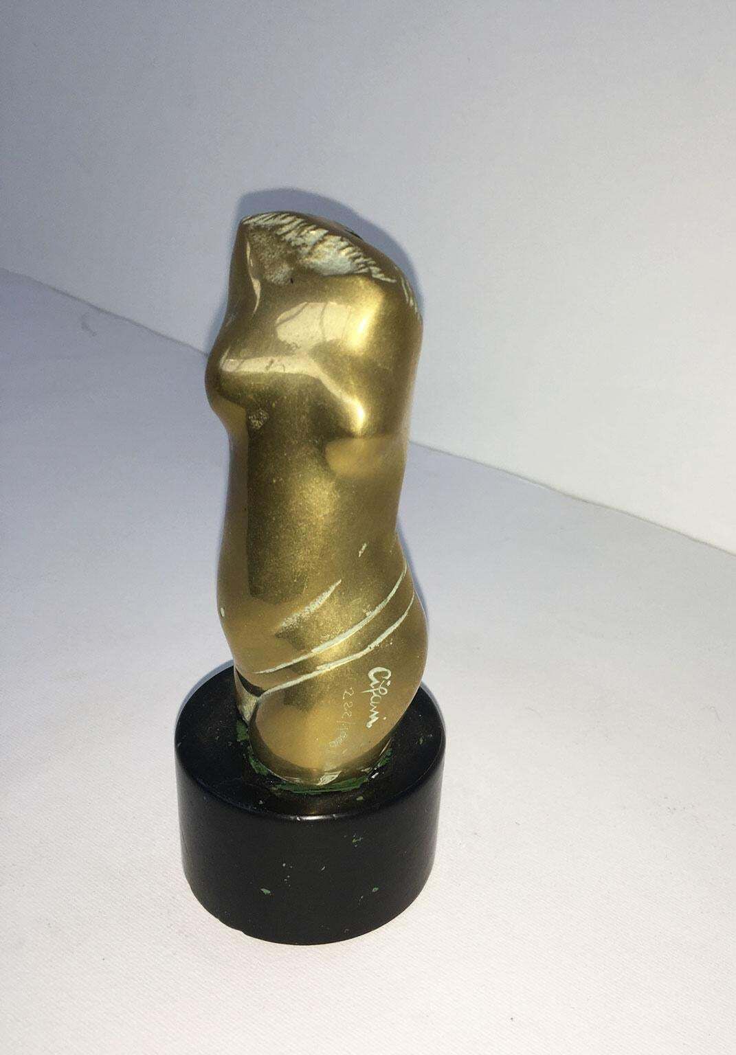 1980 Italy Post Modern Bronze Abstract Sculpture By Alfredo Cifani Title Eos photo buy