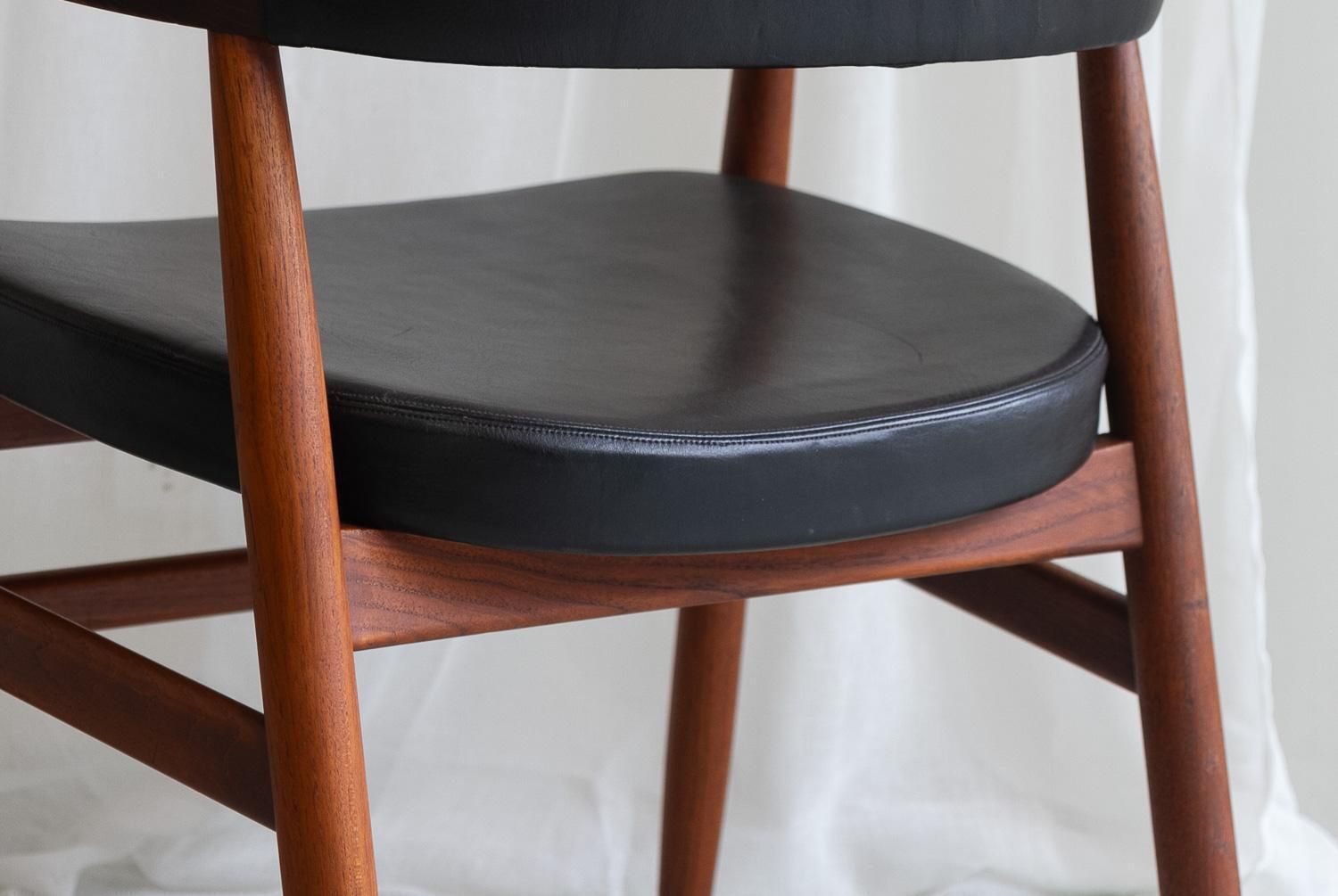 photo furniture Danish Modern Teak Armchair By Tove & Edvard Kindt Larsen, 1950s.