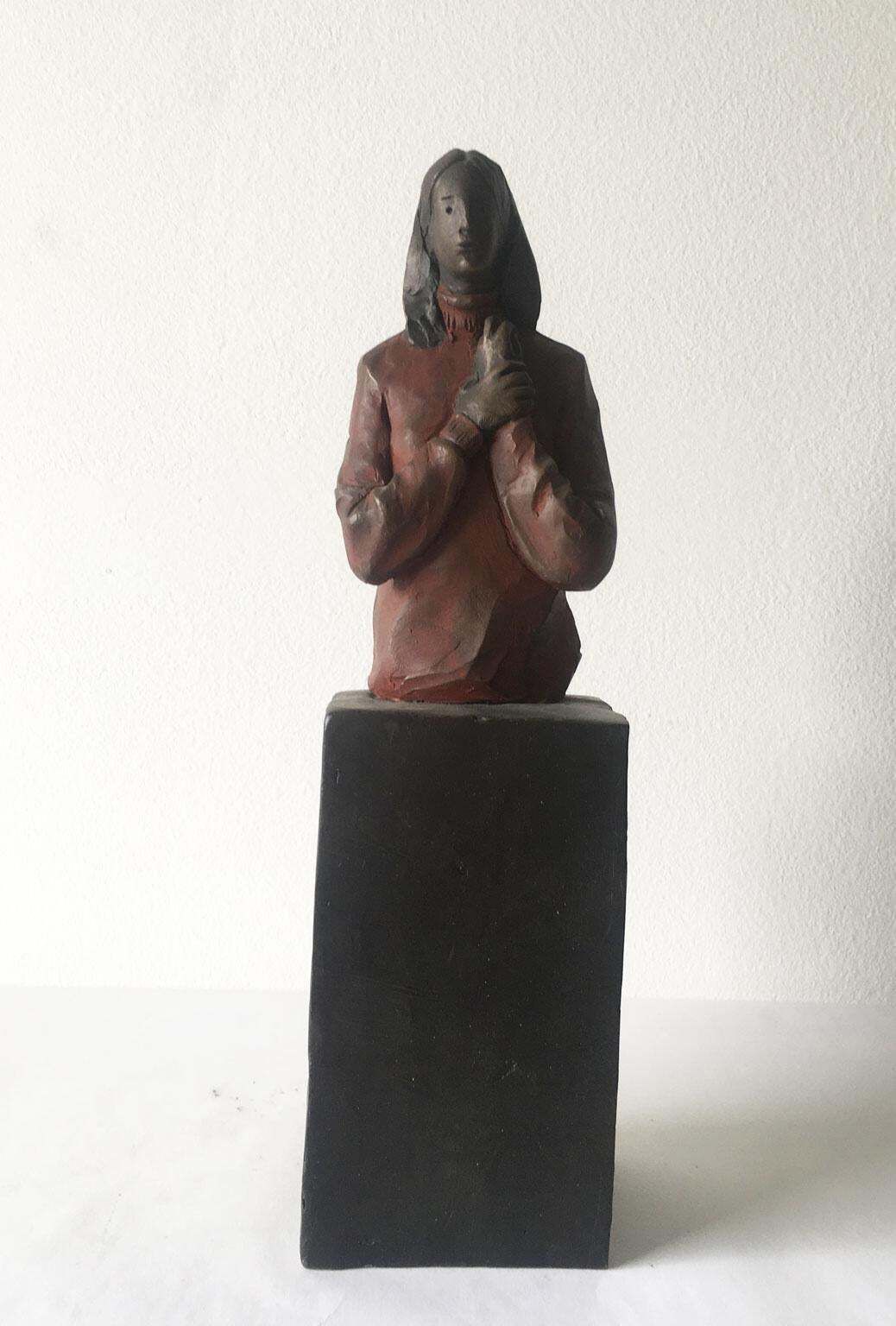 Italy Bronze Cast Figurine Sculpture By Aron Demetz Verso Te photo furniture