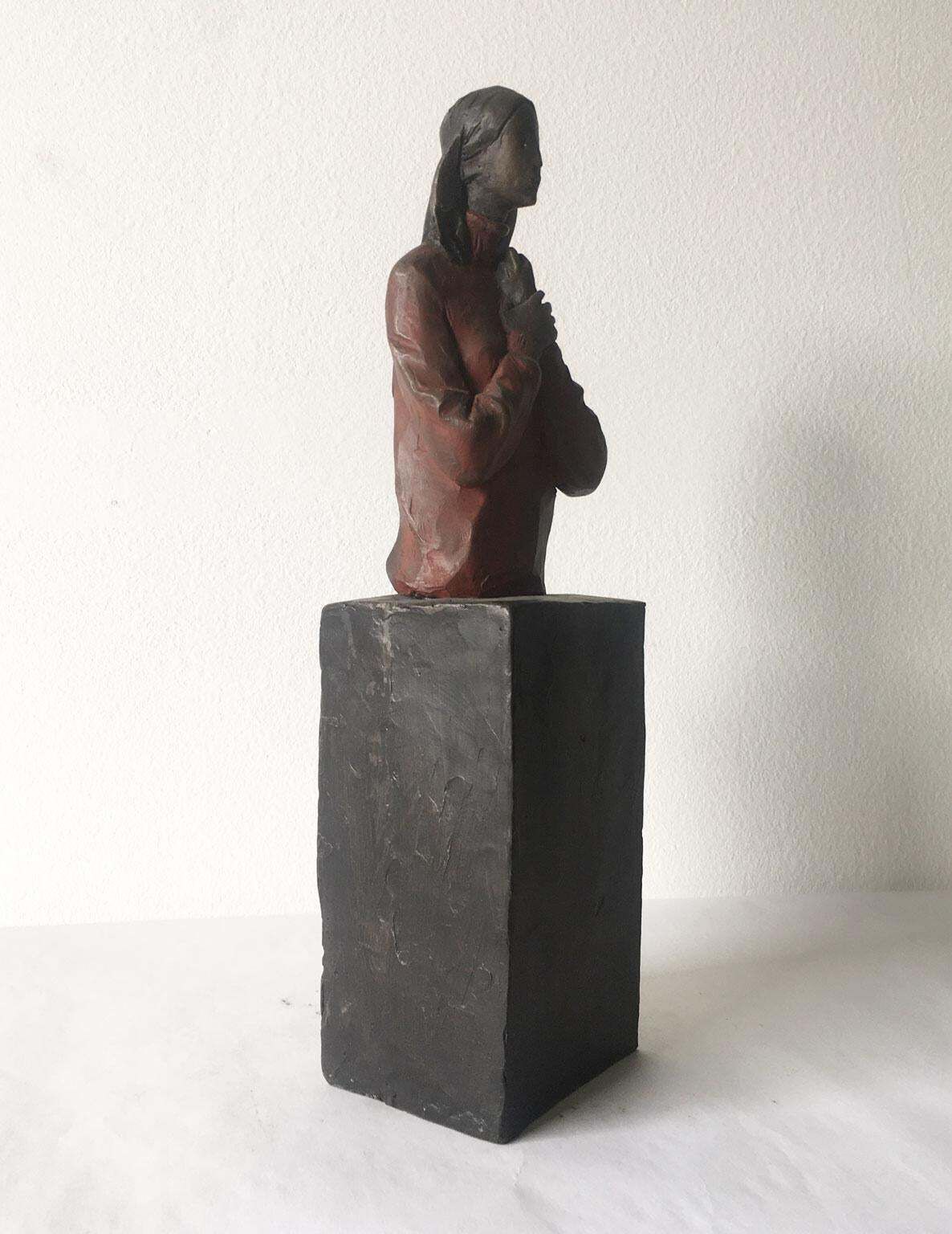 photo vinterior Italy Bronze Cast Figurine Sculpture By Aron Demetz Verso Te