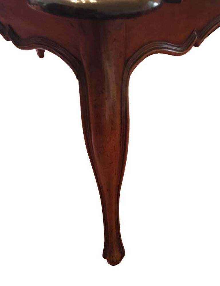 Italy 18th Century  Baroque Walnut Organic Shape Table Desk photo 11898.0