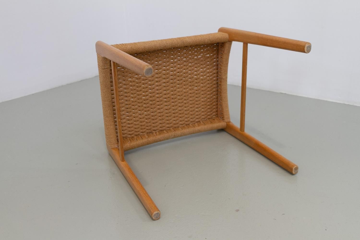 photo for sale Danish Modern Oak Stool By Peder Kristensen For Glyngøre Stolefabrik, 1960s.