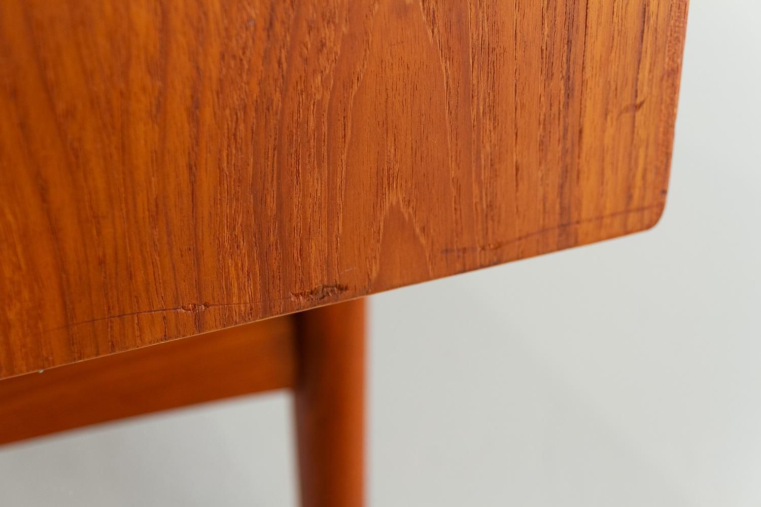 photo for sale Danish Mid Century Modern Teak Desk By Valdemar Mortensen, 1960s.