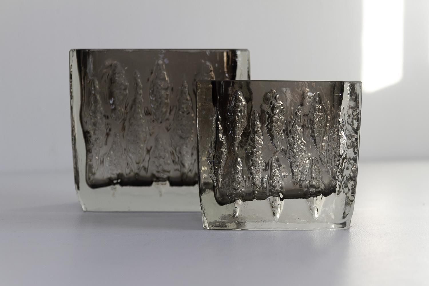Sommerso Glass Vases By Kurt Wokan For Ingrid Glashütte, 1970s. photo furniture
