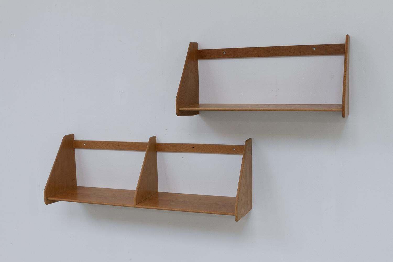 Danish Oak Shelves By Hans J. Wegner For Ry Møbler, 1950s. Set Of 2. photo Furniture