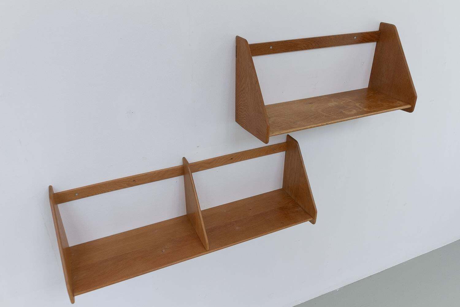 Danish Oak Shelves By Hans J. Wegner For Ry Møbler, 1950s. Set Of 2. photo vinterior